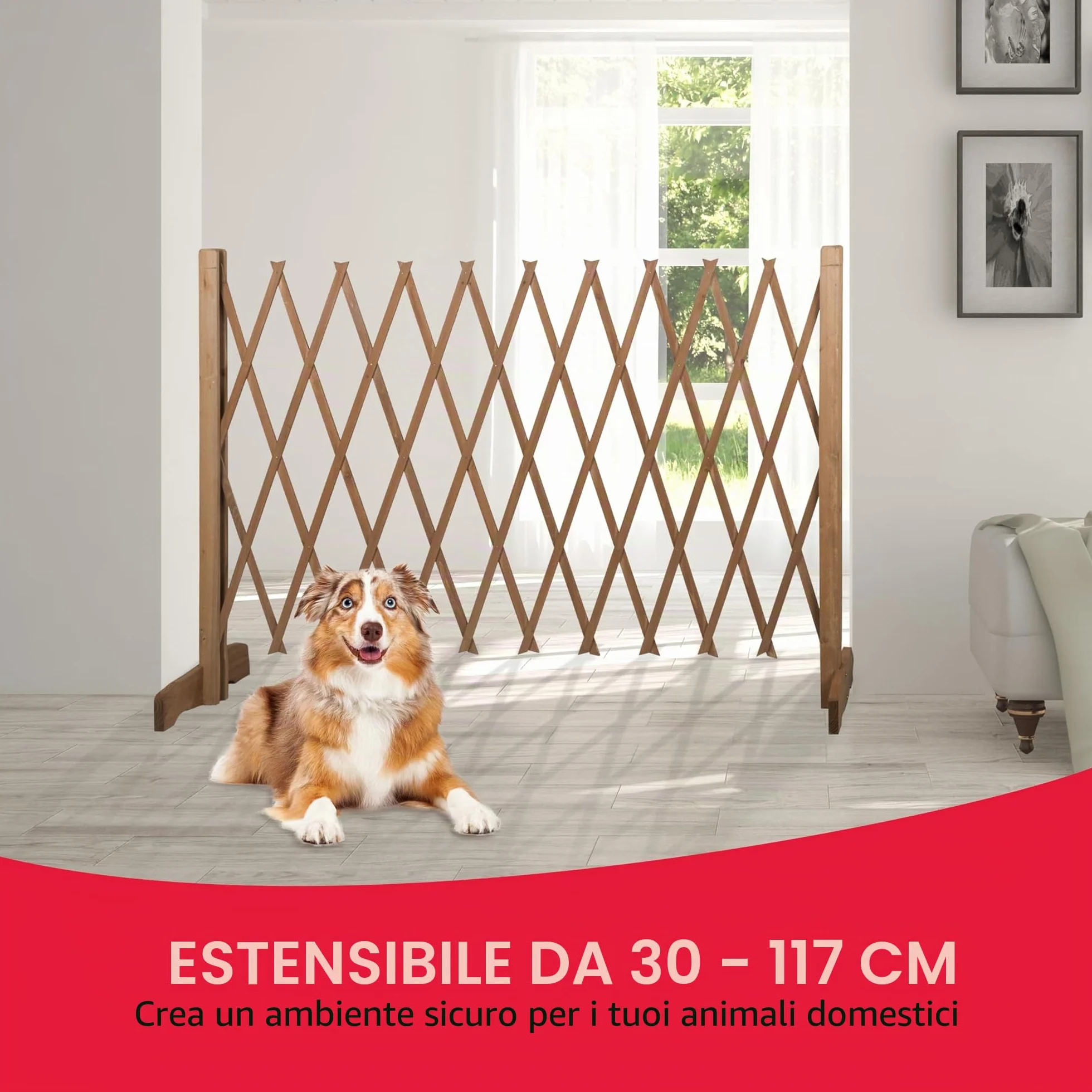 MaxxPro cancelletto di sicurezza retrattile 30-117 cm 90 cm