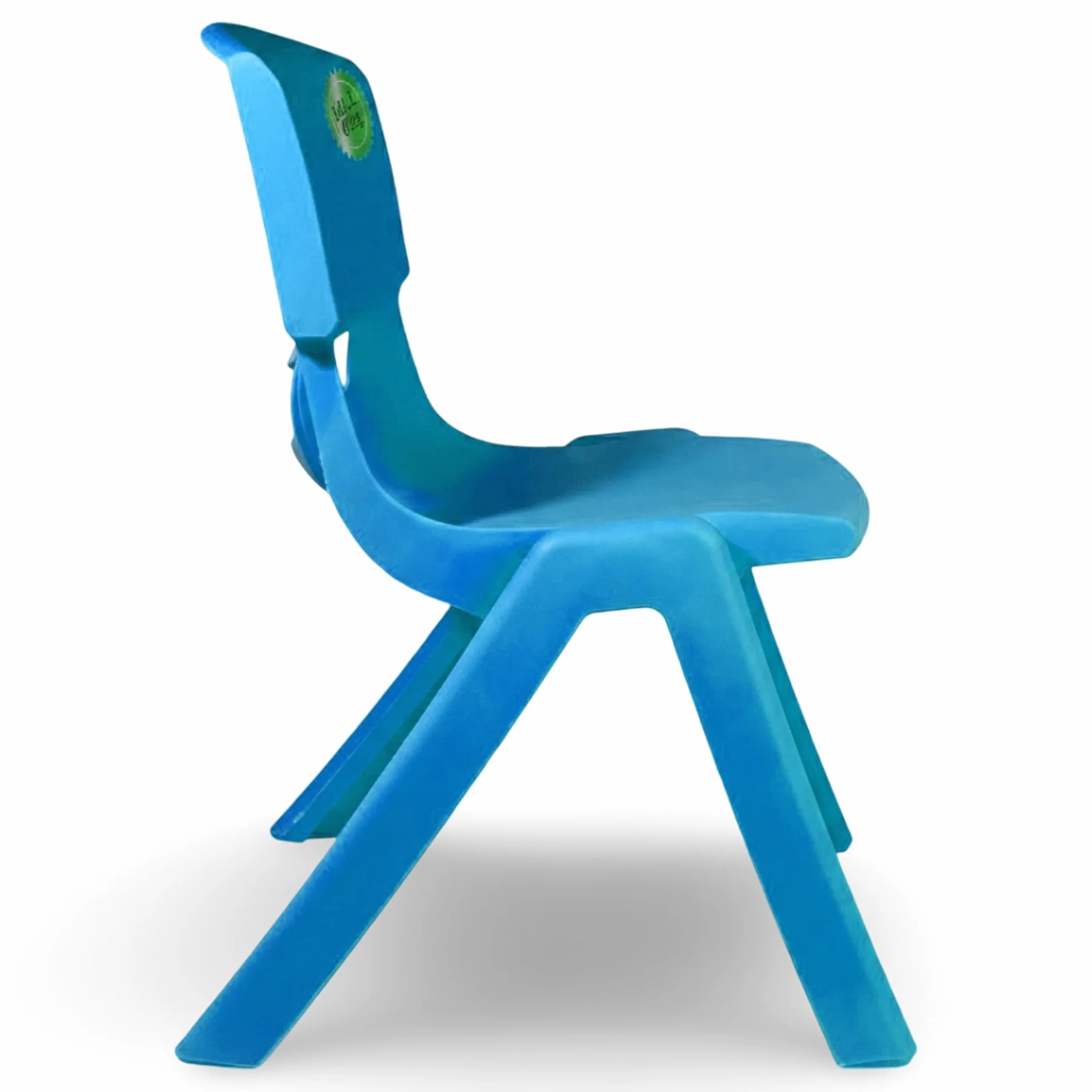 Sicignano Set 3 Pezzi Sedia per Bambini in Plastica Azzurro Impilabile 34x32x48h cm Portata 60 kg Impermeabile