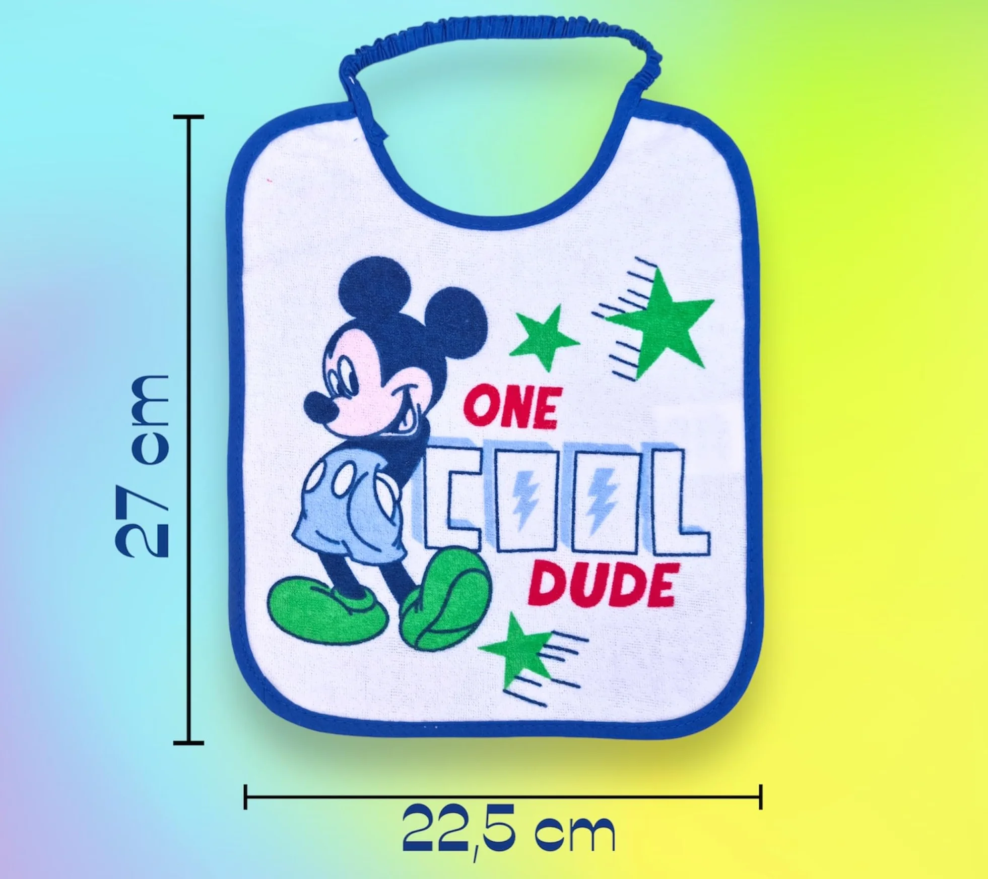 Ellepi bavaglini disney asilo pappa elastico cotone impermeabili