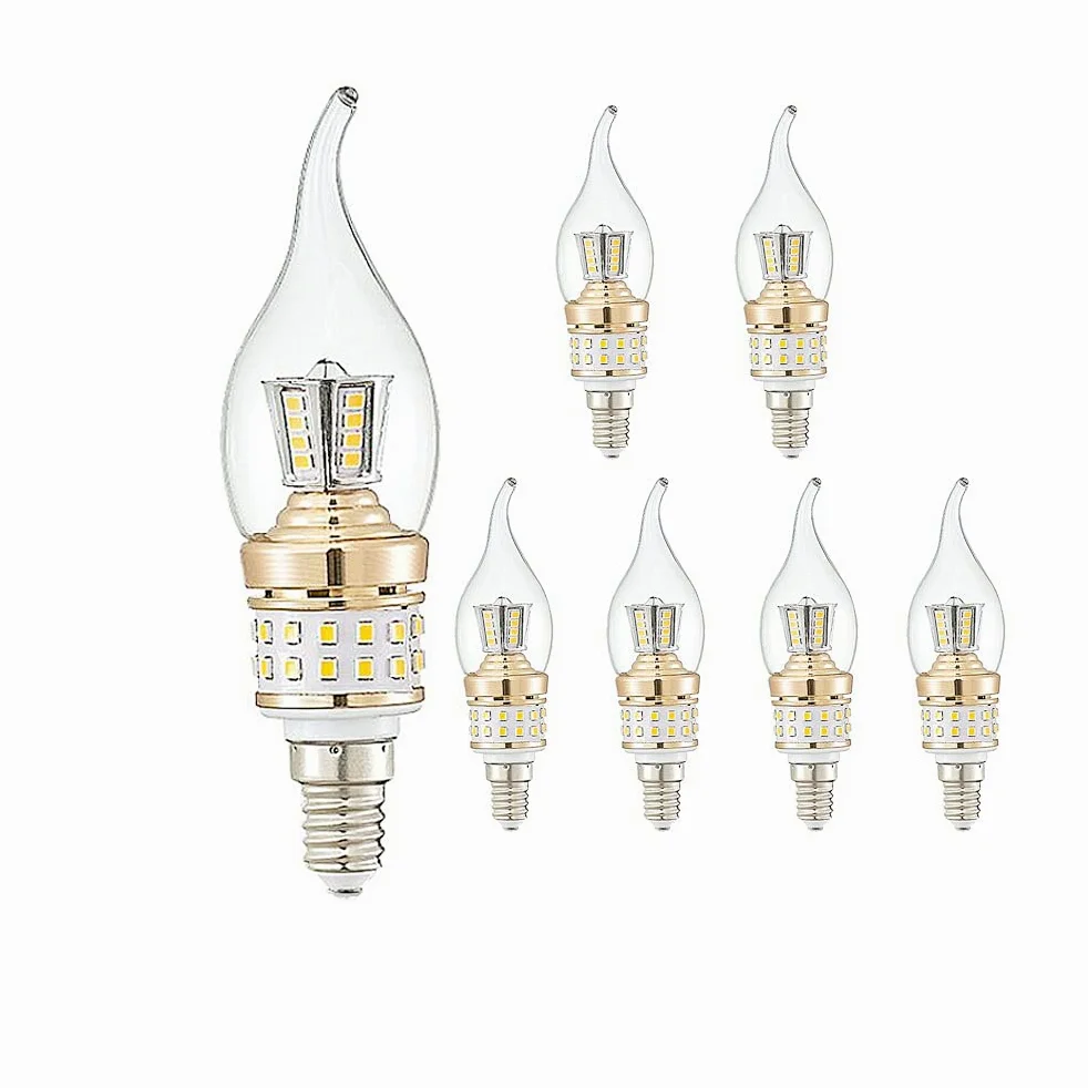 Lampadine a LED Lampadine a Candela E14 a candelabro a Vite Piccola da 10 W Non dimmerabili Bianco Freddo 6000 K 6 Confezioni