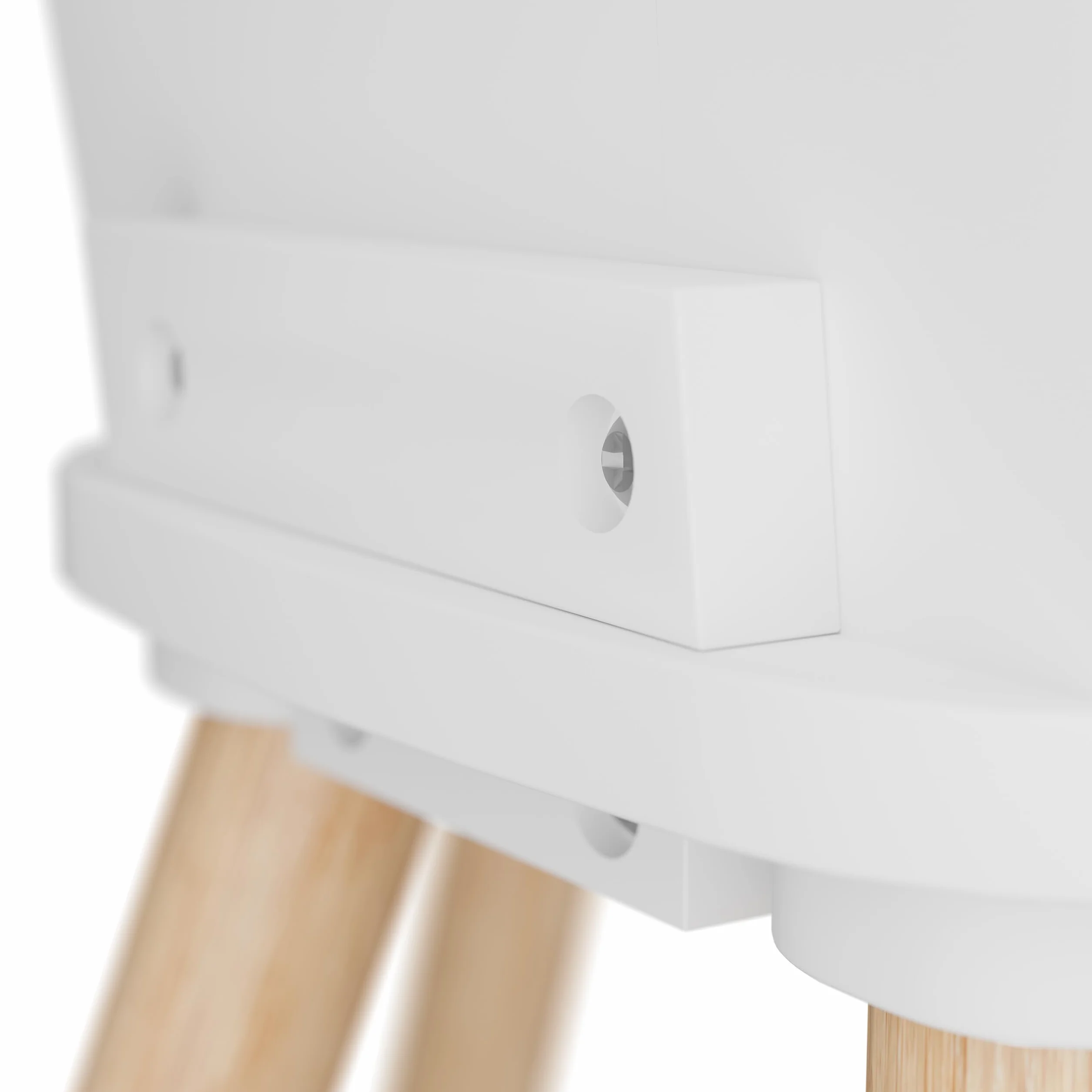 Relaxdays Tavolino da Bambini con Sedie 2 Posti Legno MDF 43,5x59x60 cm Marrone Bianco