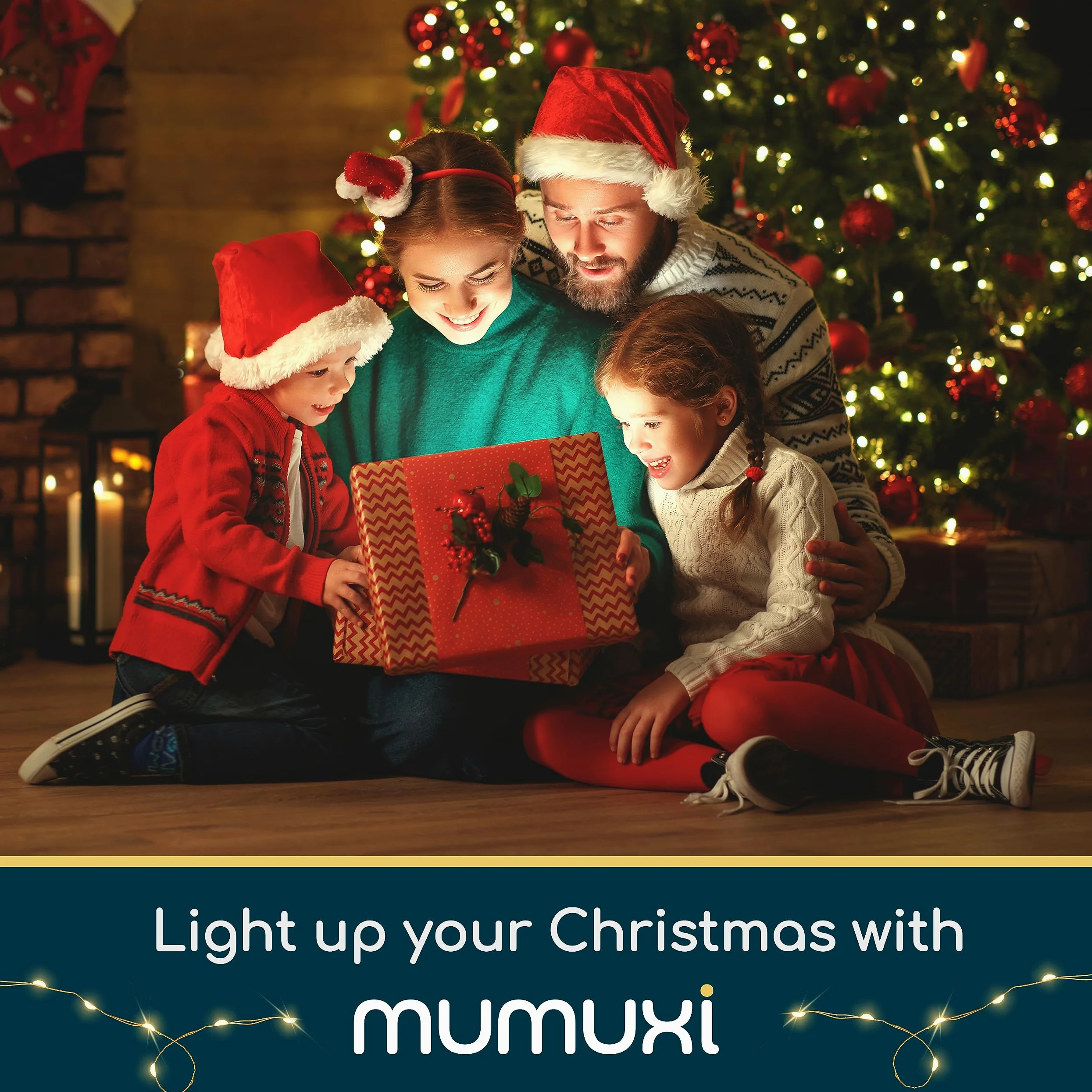 MJMIX - Confezione da 16 luci LED da 3 m, Warm White