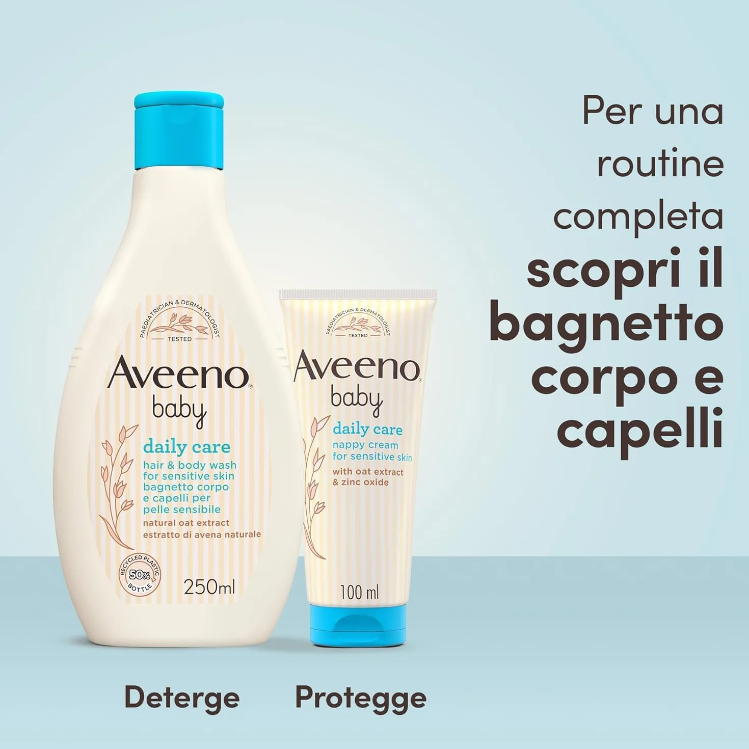 Aveeno Baby Daily Care Crema Cambio Pannolino Ossido di Zinco e Avena 100 ml
