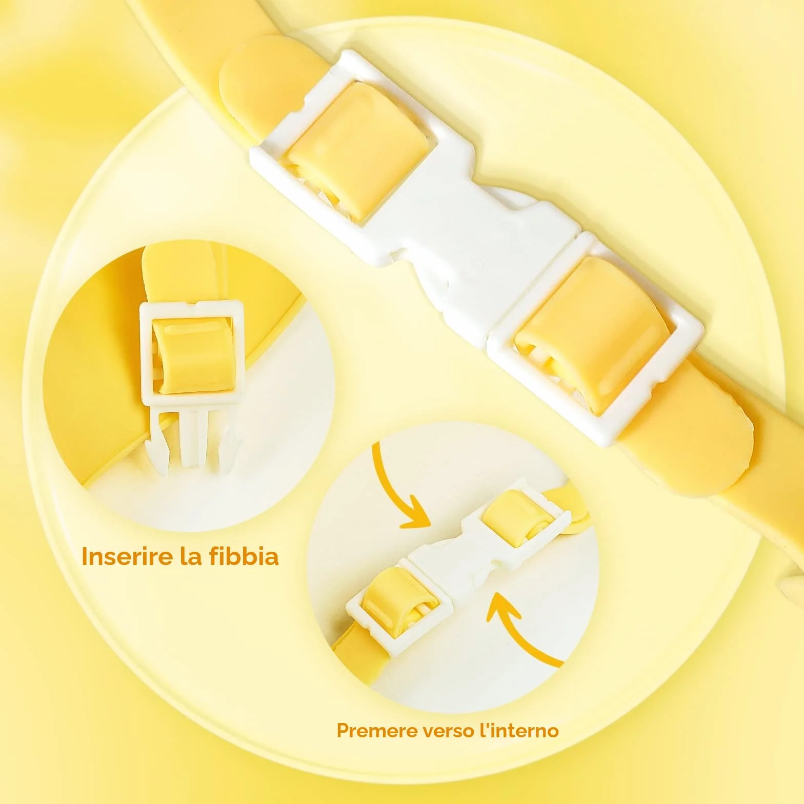 Cappello Doccia Bambini Cuffia Visiera Regolabile Giallo