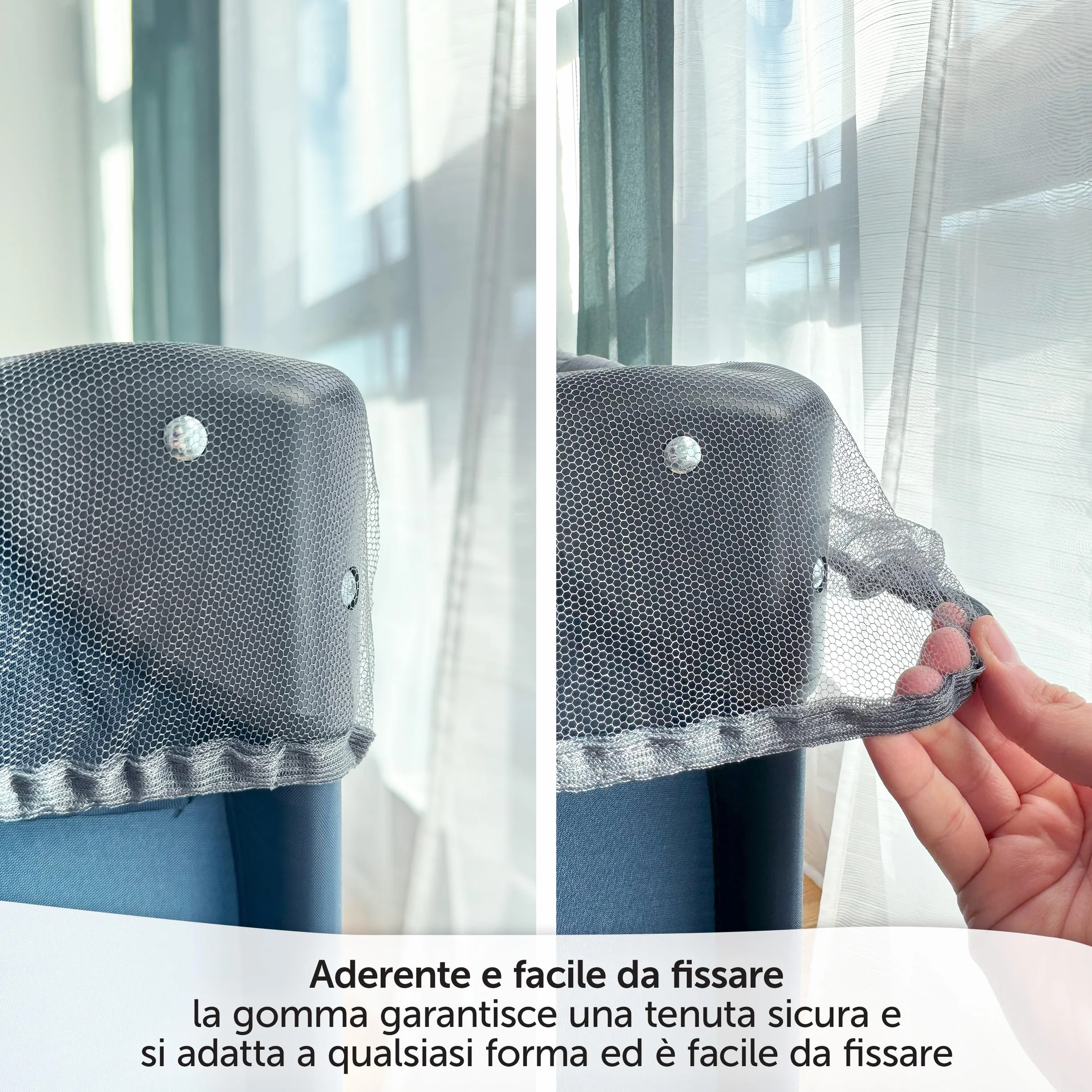 Zanzariera Universale Anti-Insetti per Lettino da Viaggio e Campeggio – Rete Protettiva Traspirante con Elastico