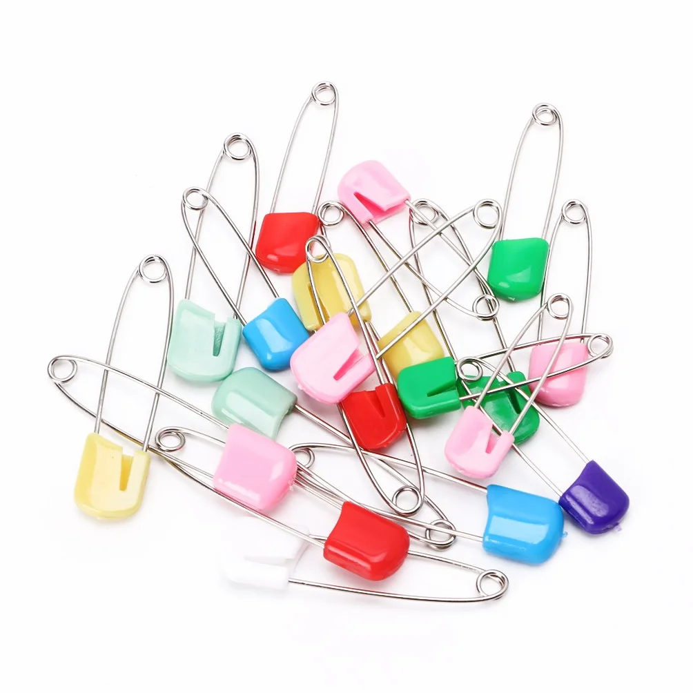 Bambino Neonato Pannolino Spille di Blocco Sicurezza Colorate 7,6 cm 20szt