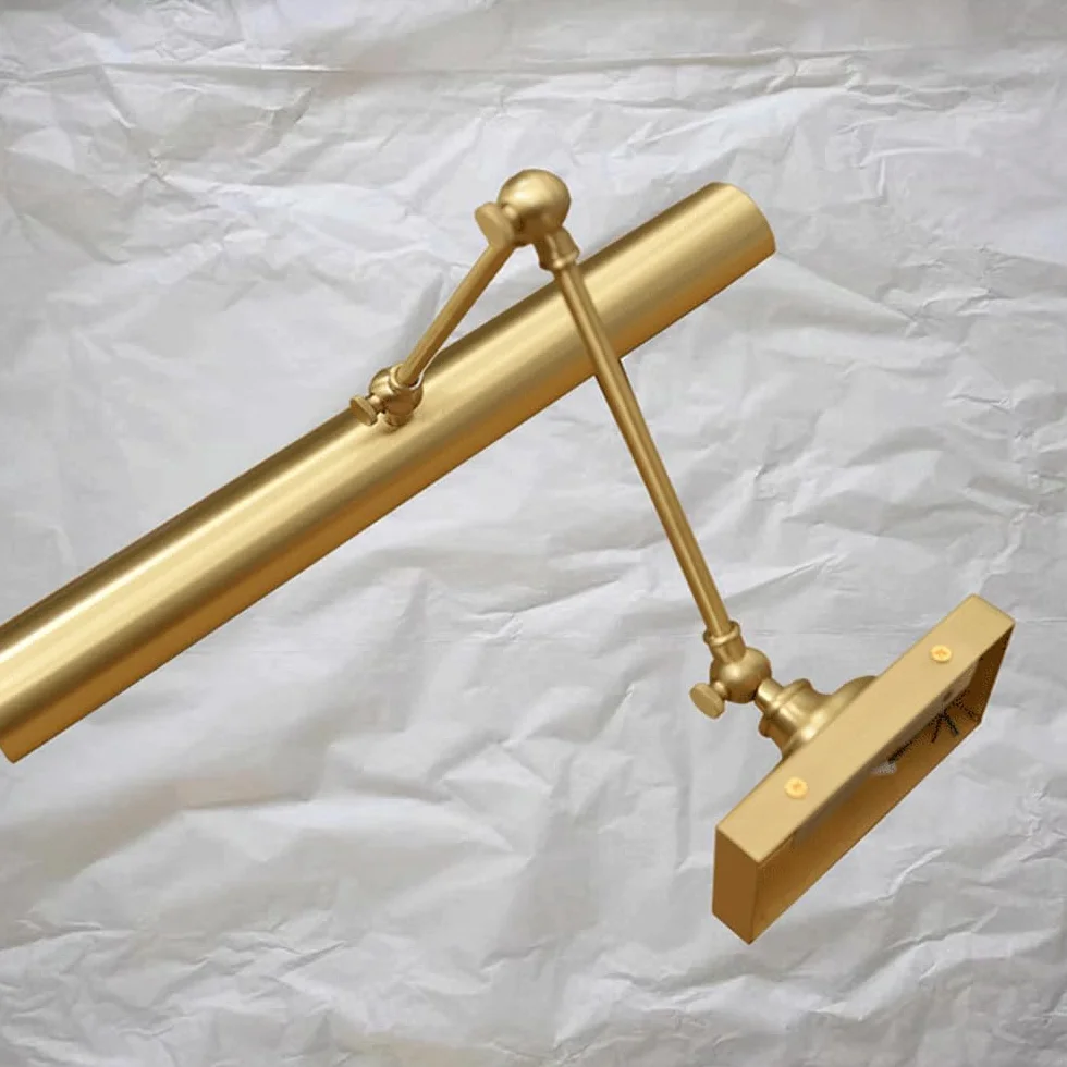 Luci da toeletta retrò Americane in Ottone/Cromo, Applique Decorativa a LED Industriale in Ottone, luci per specchi da Bagno, Applique per Sfondo Soggiorno, Lampada da toeletta.