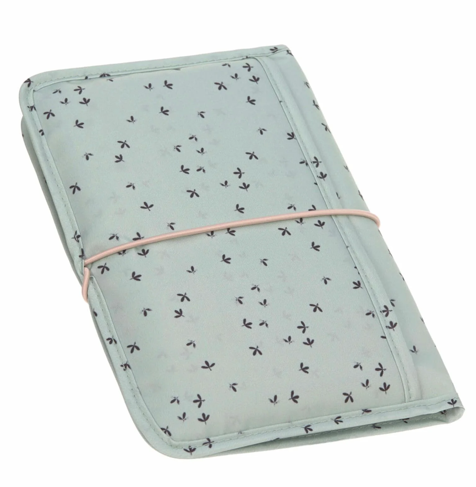 LÄSSIG Borsa per pannolini con fasciatoio e scomparto salviette Cambiare Pouch Floral Mint