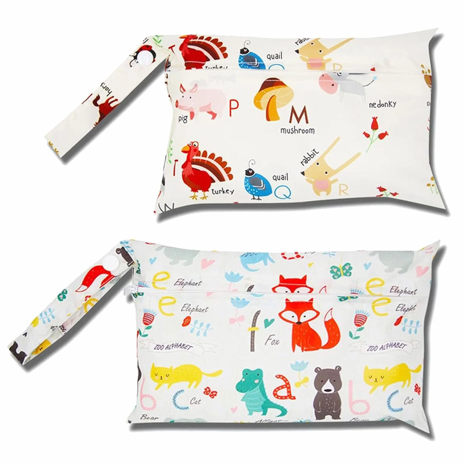 GHEART Wetbag Borsa Pannolini Impermeabile 2PC Piccola Sacchetto Pannolino Bambino Viaggi