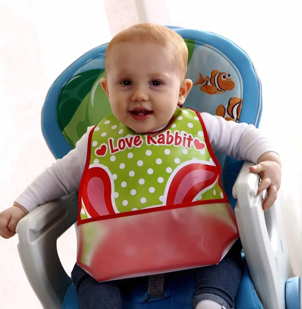 SLOSH Bavaglino Impermeabile in Plastica EVA per Bambino Neonati
