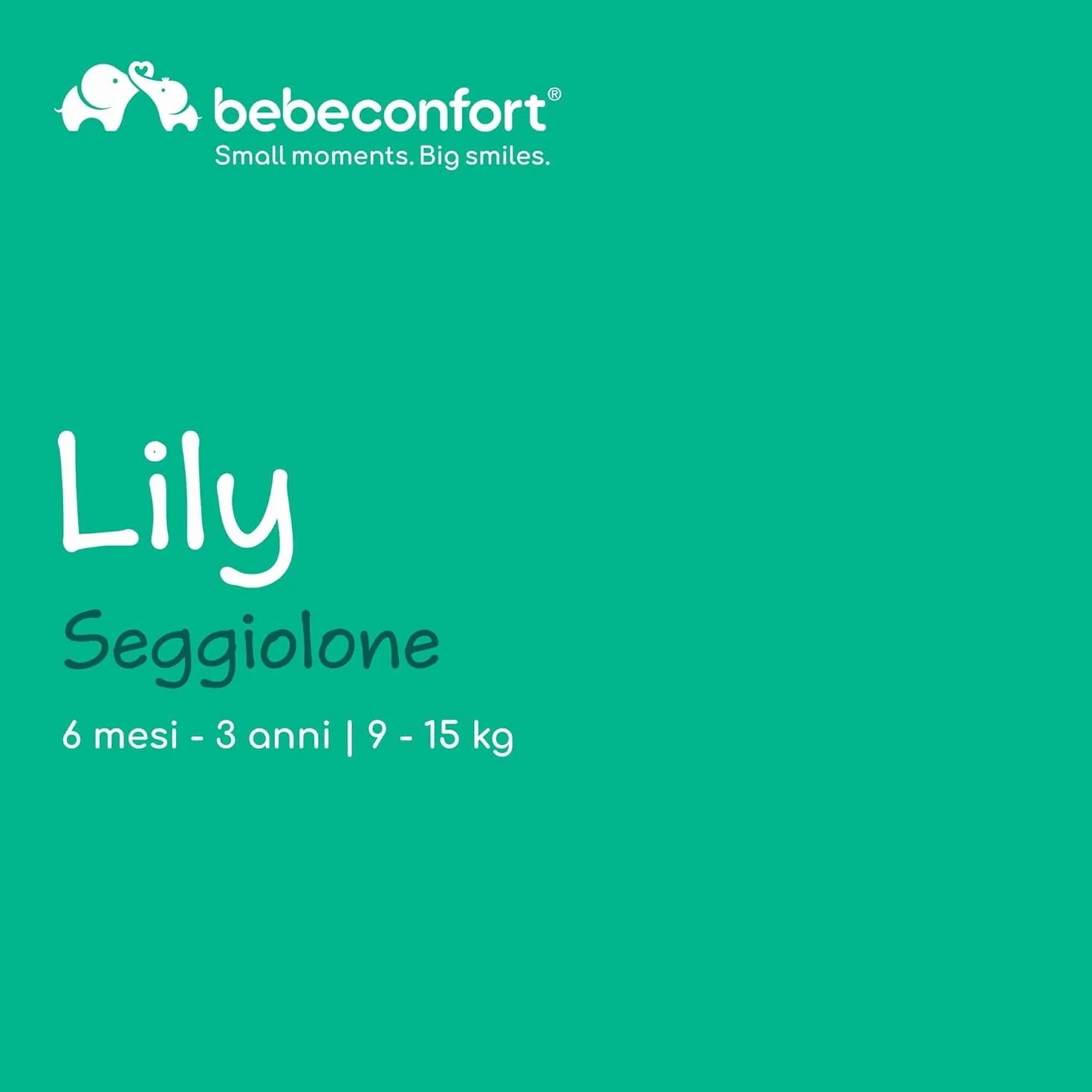 Bebeconfort Lily Seggiolone Pappa Pieghevole Viaggio, 6 mesi-3 anni, 9-15 kg, 4 kg, Tinted Graphite