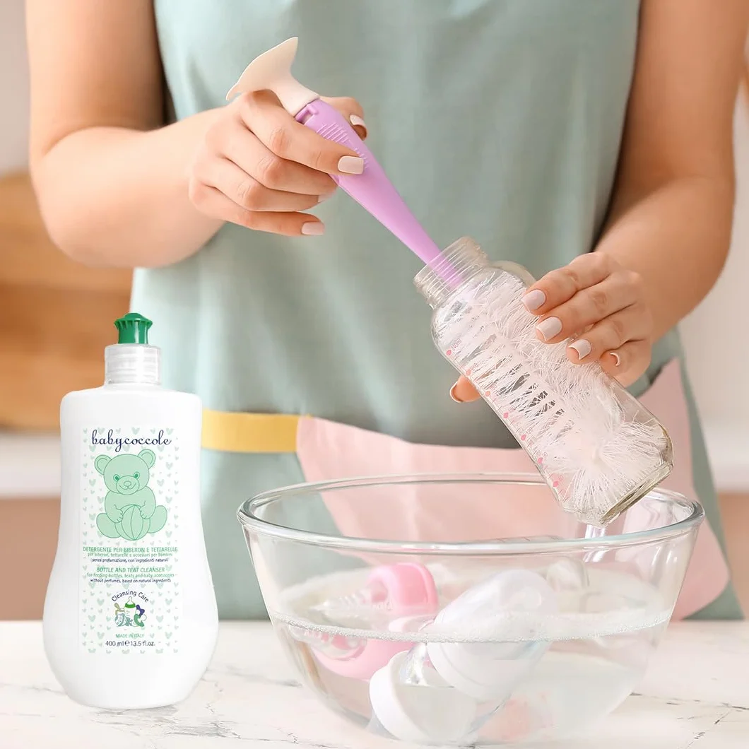 Babycoccole Detergente Biberon 4x400ml Senza Profumo con Enzimi di Origine Naturale
