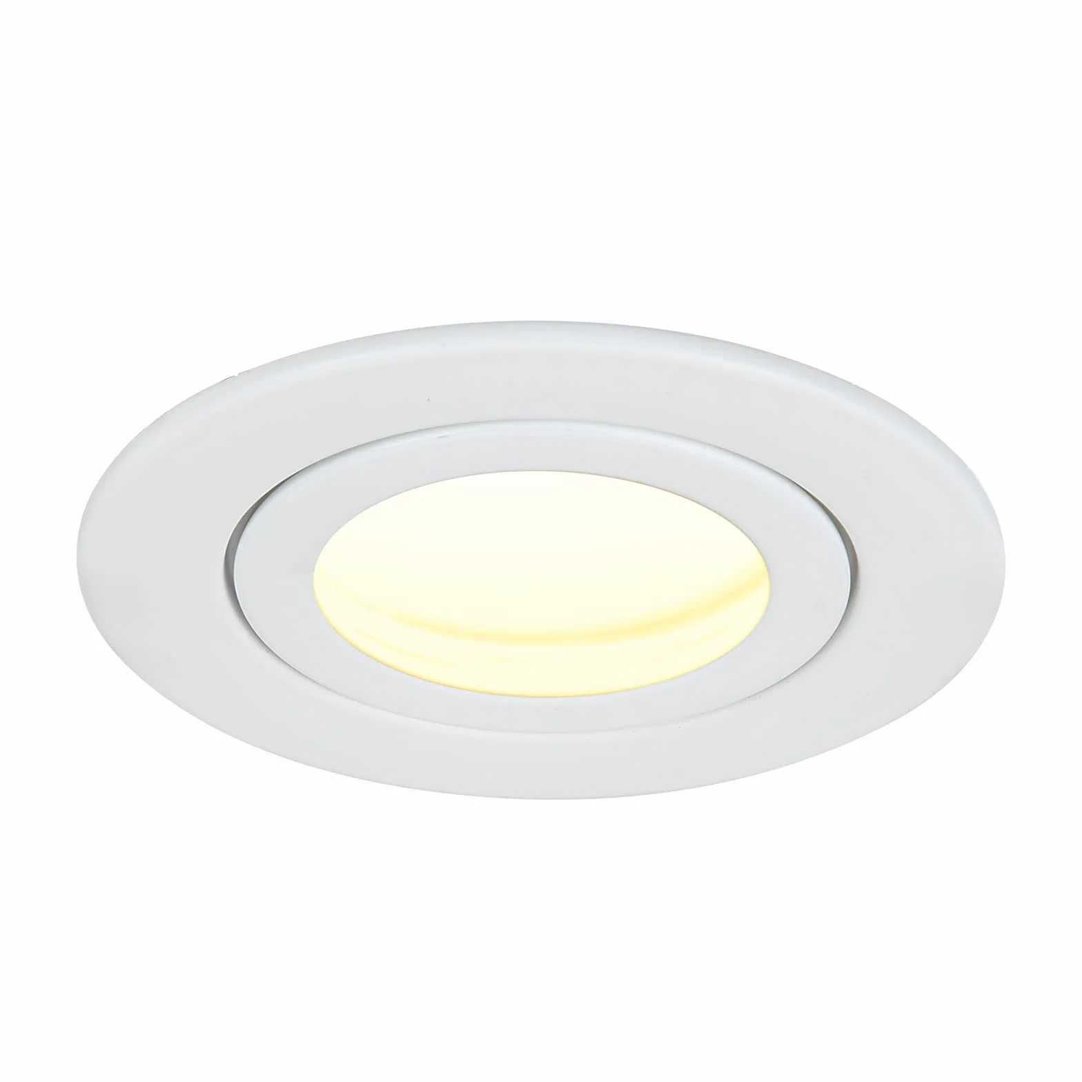 HCFEI | Faretto da incasso a LED Bianco 5W | 35mm di profondità d'incasso | Ø60mm di diametro del foro | Faretto regolabile per soggiorno, bagno | 230V | IP44 | Bianco neutro 4000K | SET 3