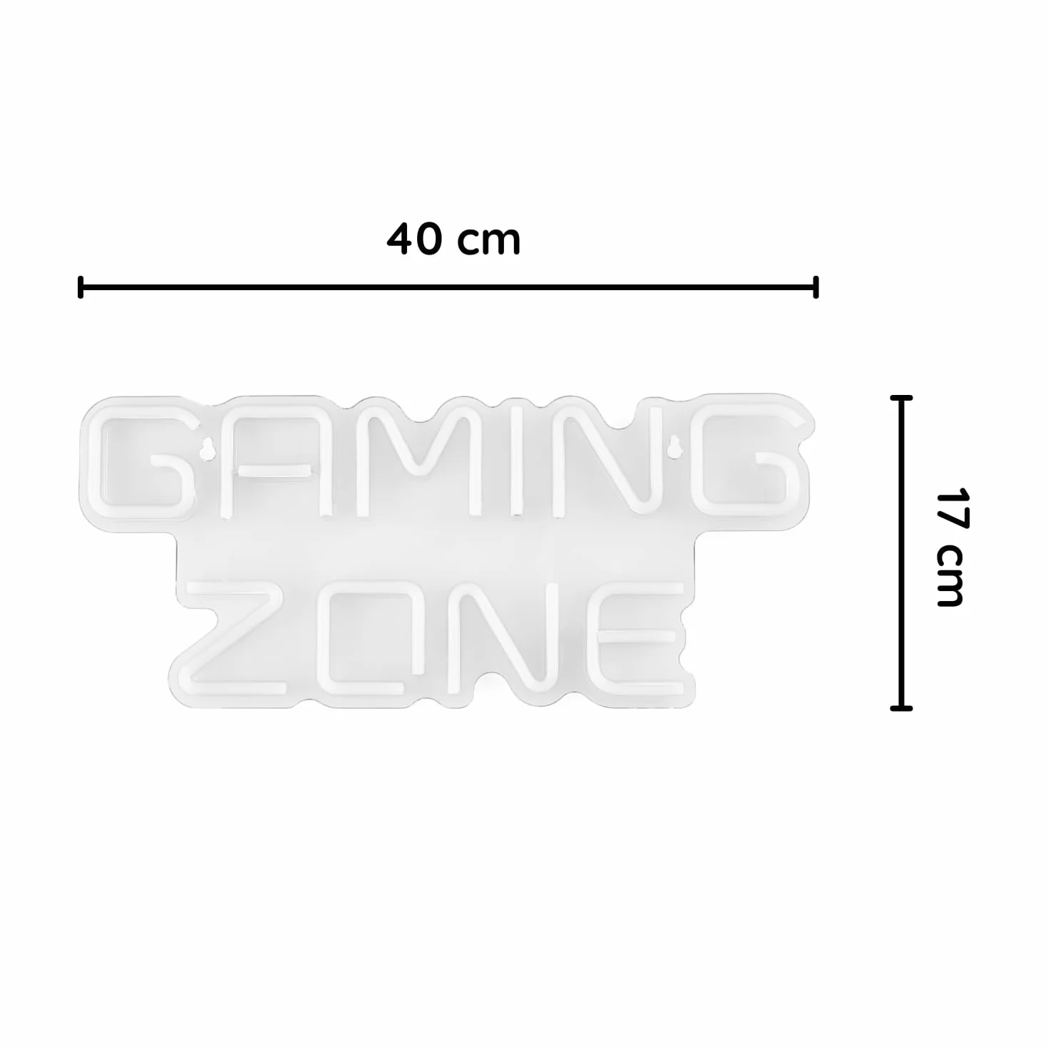 Luci Neon LED Gaming Zone Lampada Neon Parete Gamer, Insegna Luminosa LED Camera Decorazioni Gaming Room Muro, Scritta Neon, Luce Insigne Luminose. Connettore USB con Dimmer