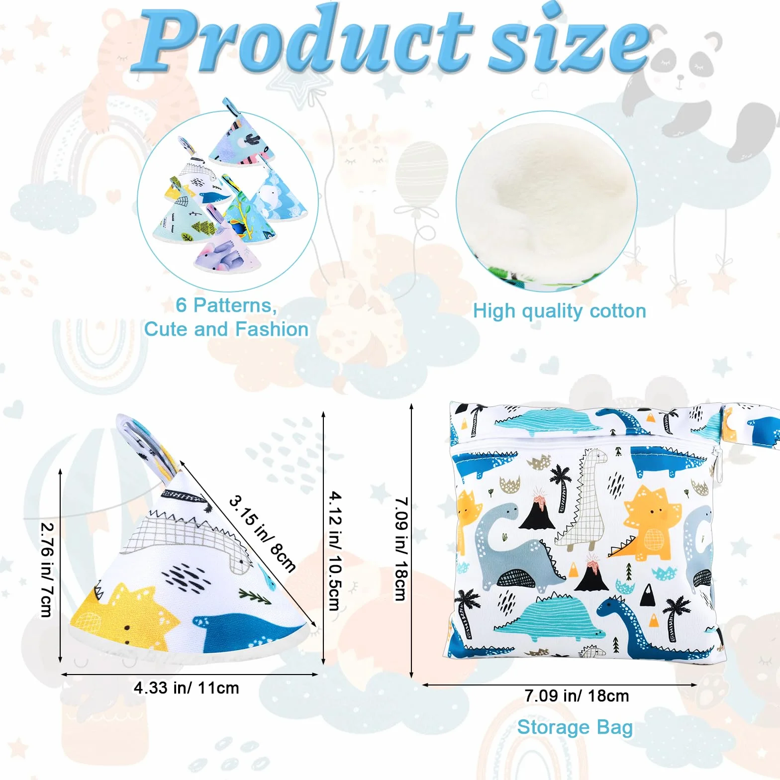 Pipi Tipi Pannolini per bambini 12 pezzi con borsa forte assorbimento