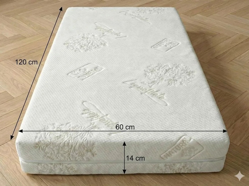 Foppapedretti Materassino Antisoffoco 60x120 Memory Foam Sfoderabile Anallergico OEKO-TEX Dispositivo Medico