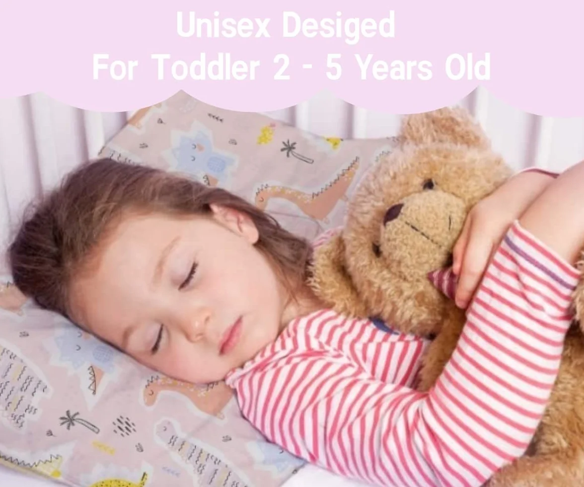 Federa per cuscino 40x60 cm cotone biologico confezione da 2 per bambini neonati passeggino con chiusura a busta