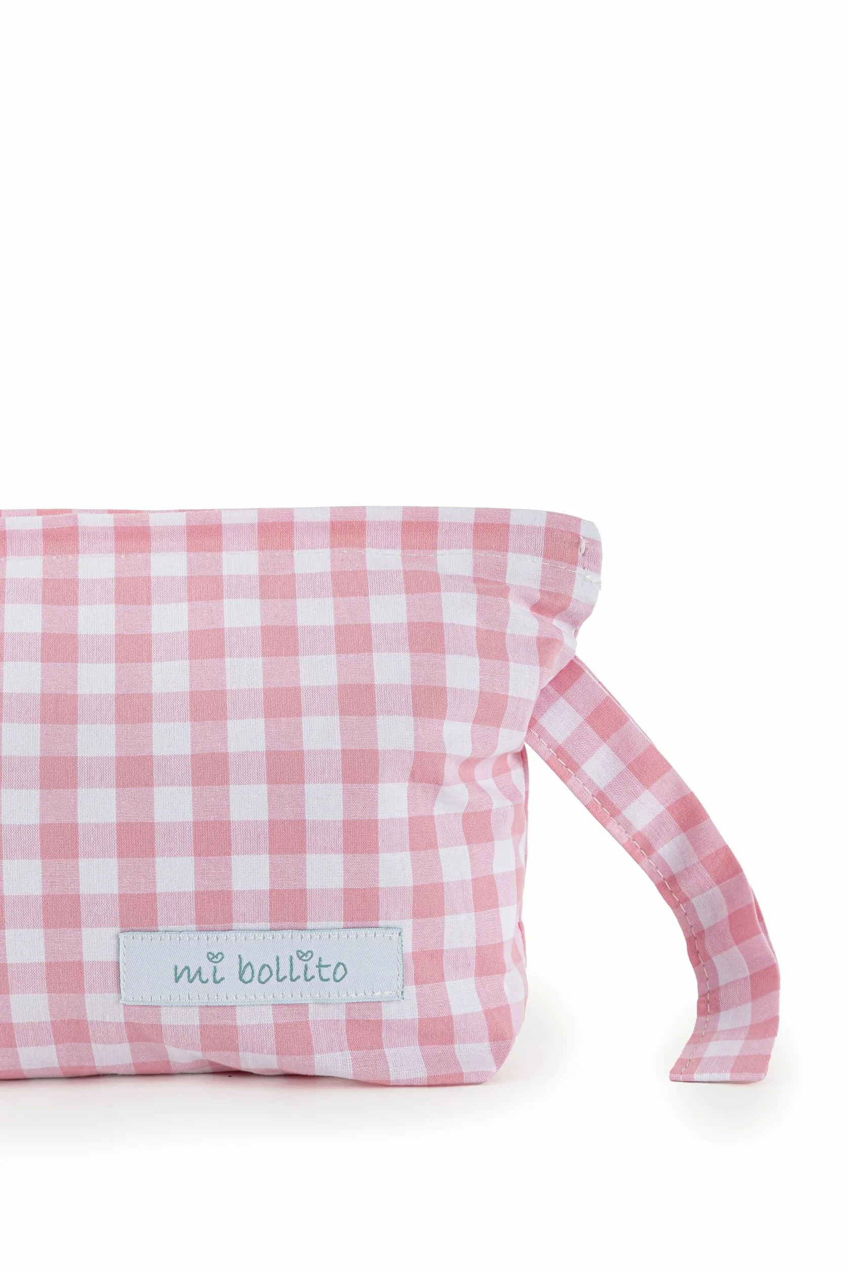 Borsa da toilette per bambini in cotone piccola organizer rosa