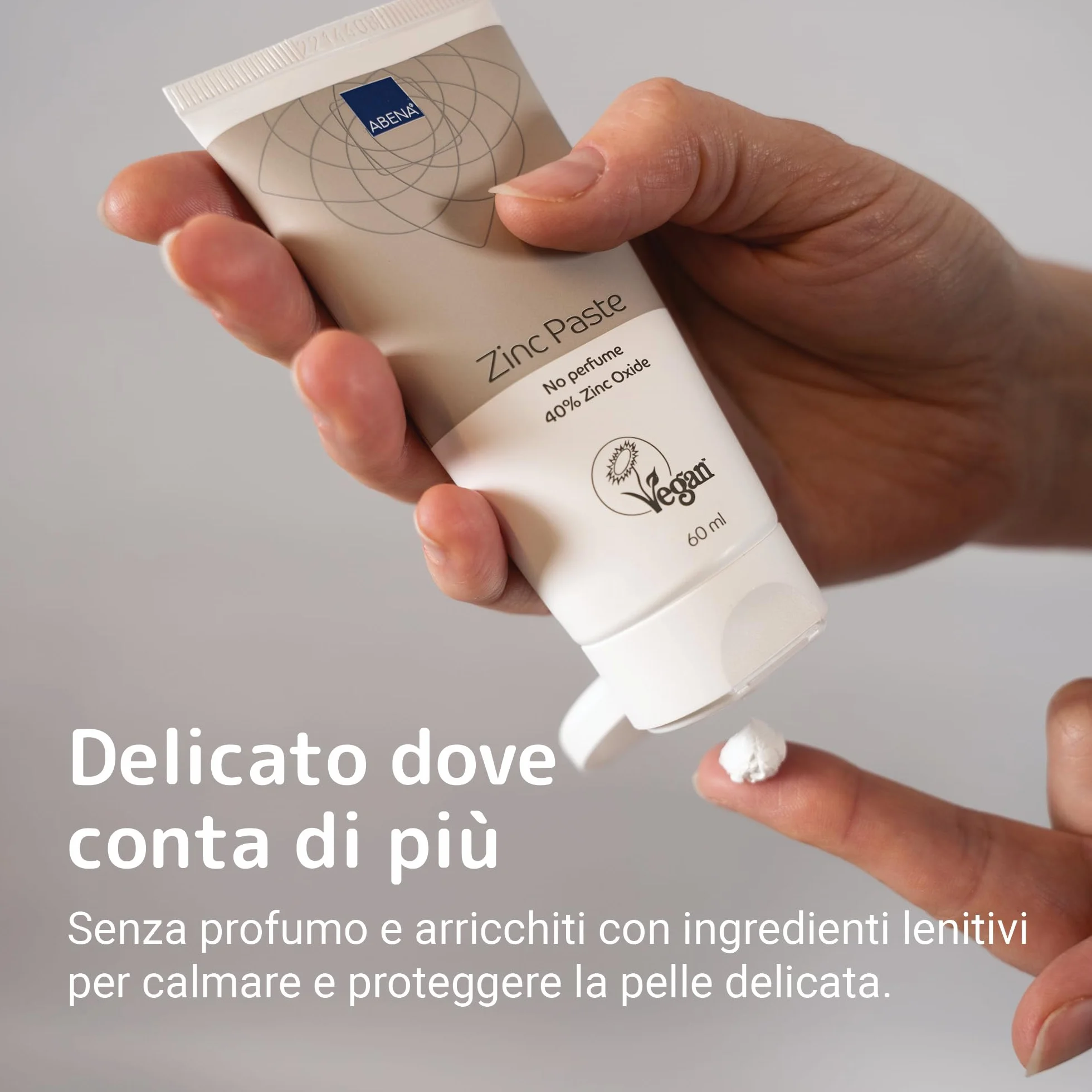 ABENA pasta di zinco 60 ml 40% ossido di zinco barriera repellente lenitivo pelle