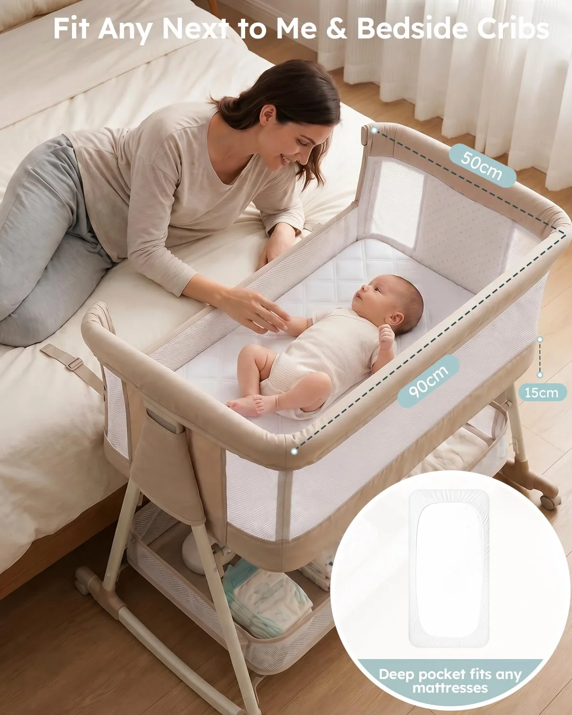 Yoofoss Coprimaterasso Impermeabile 50x90 Bebe Protezione Materasso Bambino Lavabile
