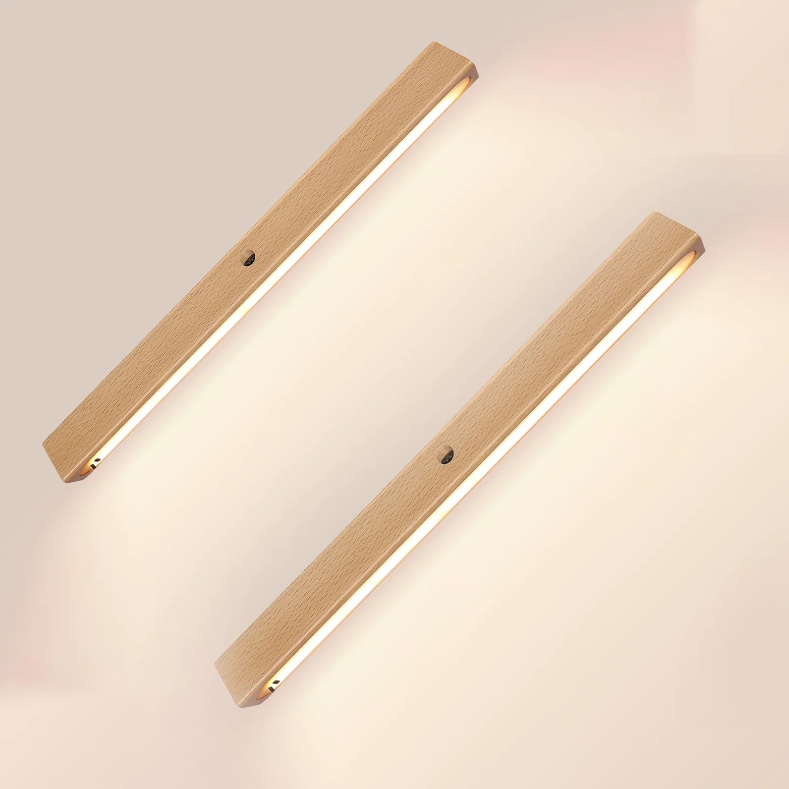 Lampada da parete wireless per interni con sensore, ricaricabile tramite USB, luce calda 2700 K, per armadio e camera da letto, confezione da 1, comodo funzionamento con interruttore