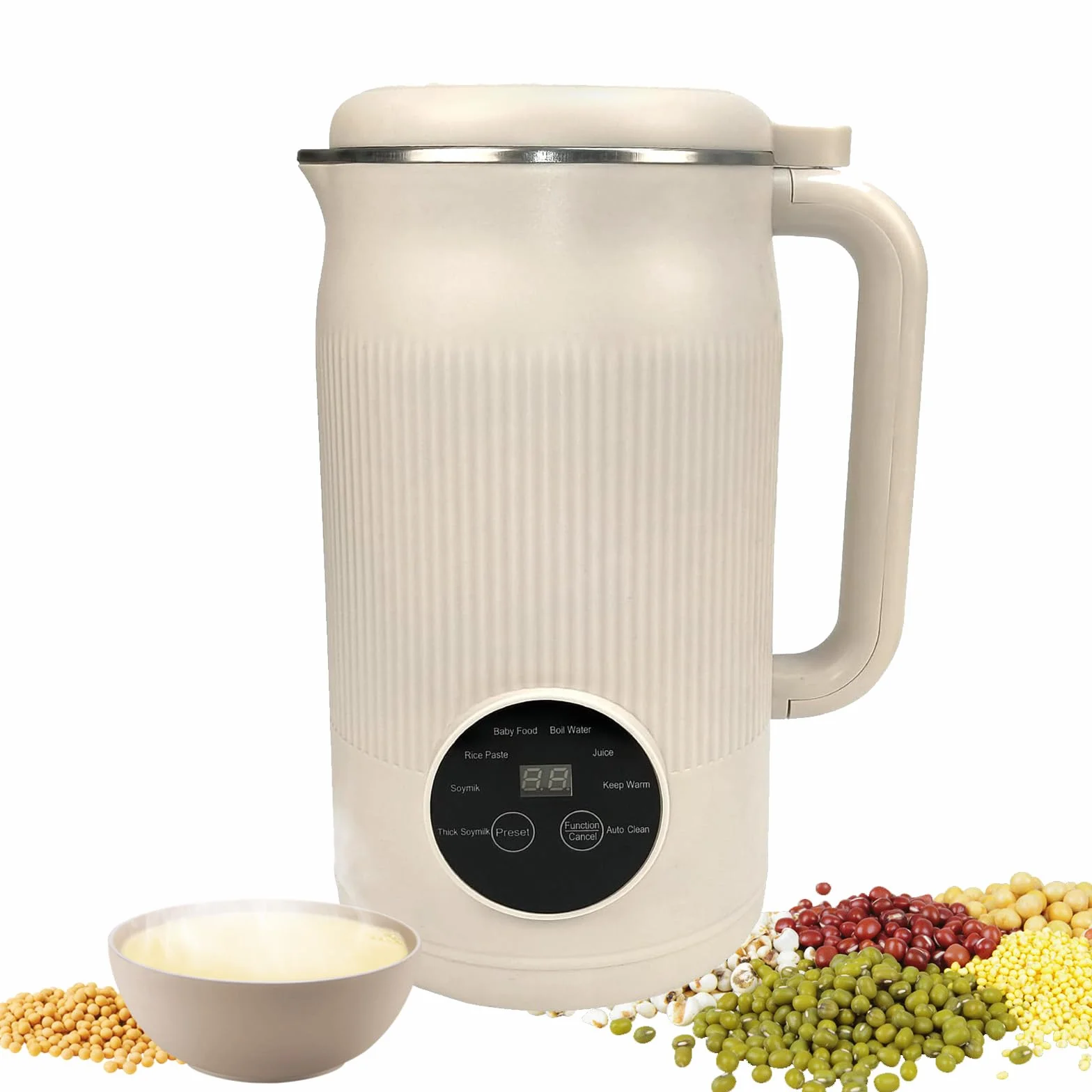 Macchina per latte di noci 8 in 1, robot da cucina 1200 ml, acciaio inox autopulente