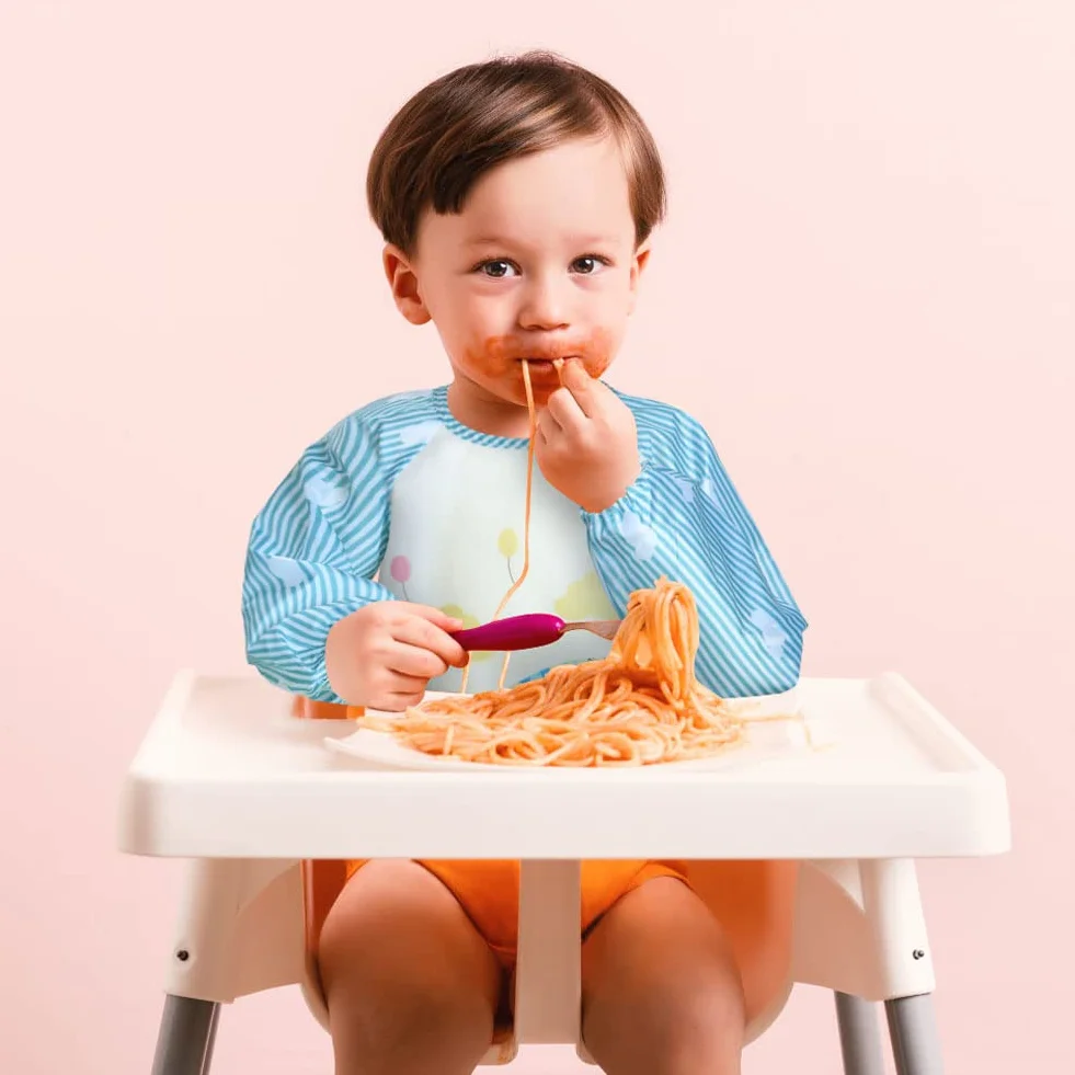 Vicloon Bavaglini Impermeabili con Maniche per Bambini Set 3 Pezzi Grembiule Pappa Pittura 6 Mesi 3 Anni