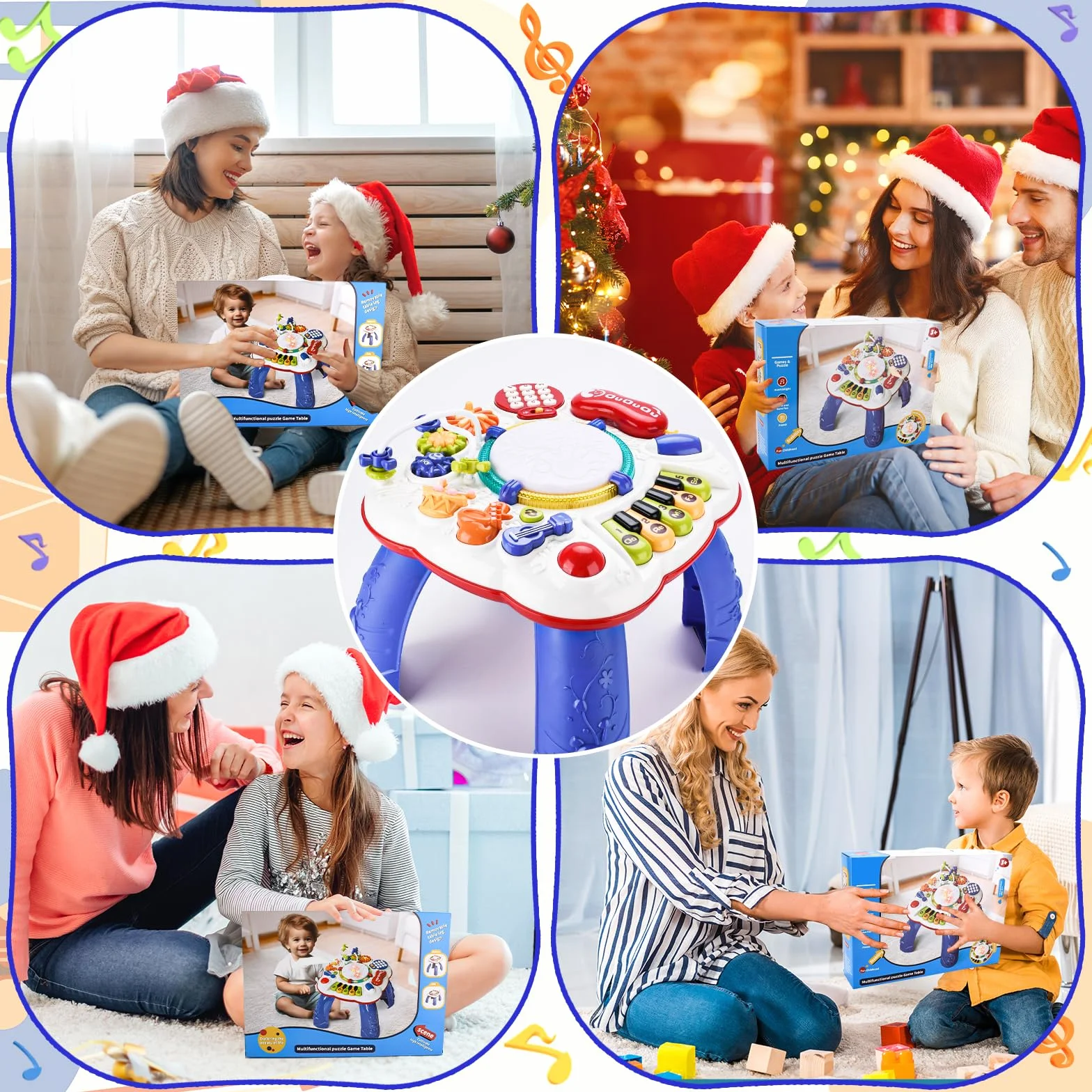 Little Tavolo Attività con Suoni e Luci Giochi Montessori Bambini 1 Anno