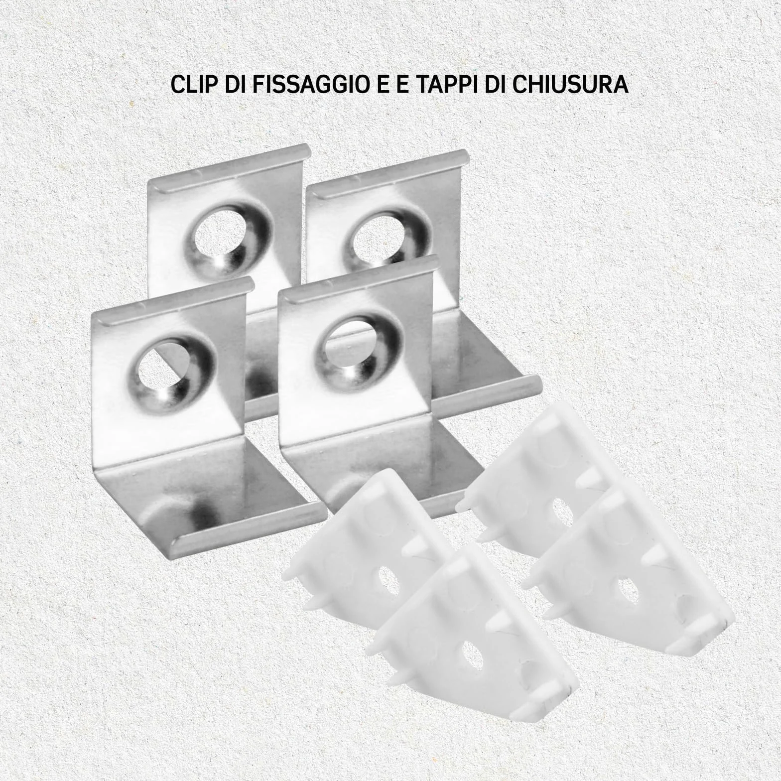 Eurocali 5x Profili Angolari da 2 metri (10mt) in Alluminio grigio per Strisce LED Schermatura Opaca ingombro max striscia led 12.1mm - 19 x 19
