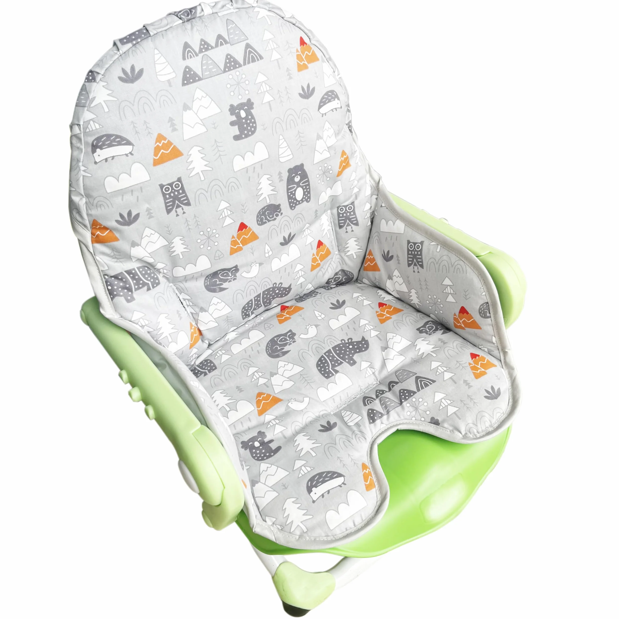 Chicco Cuscino per sedia in cotone imbottito pieghevole grigio