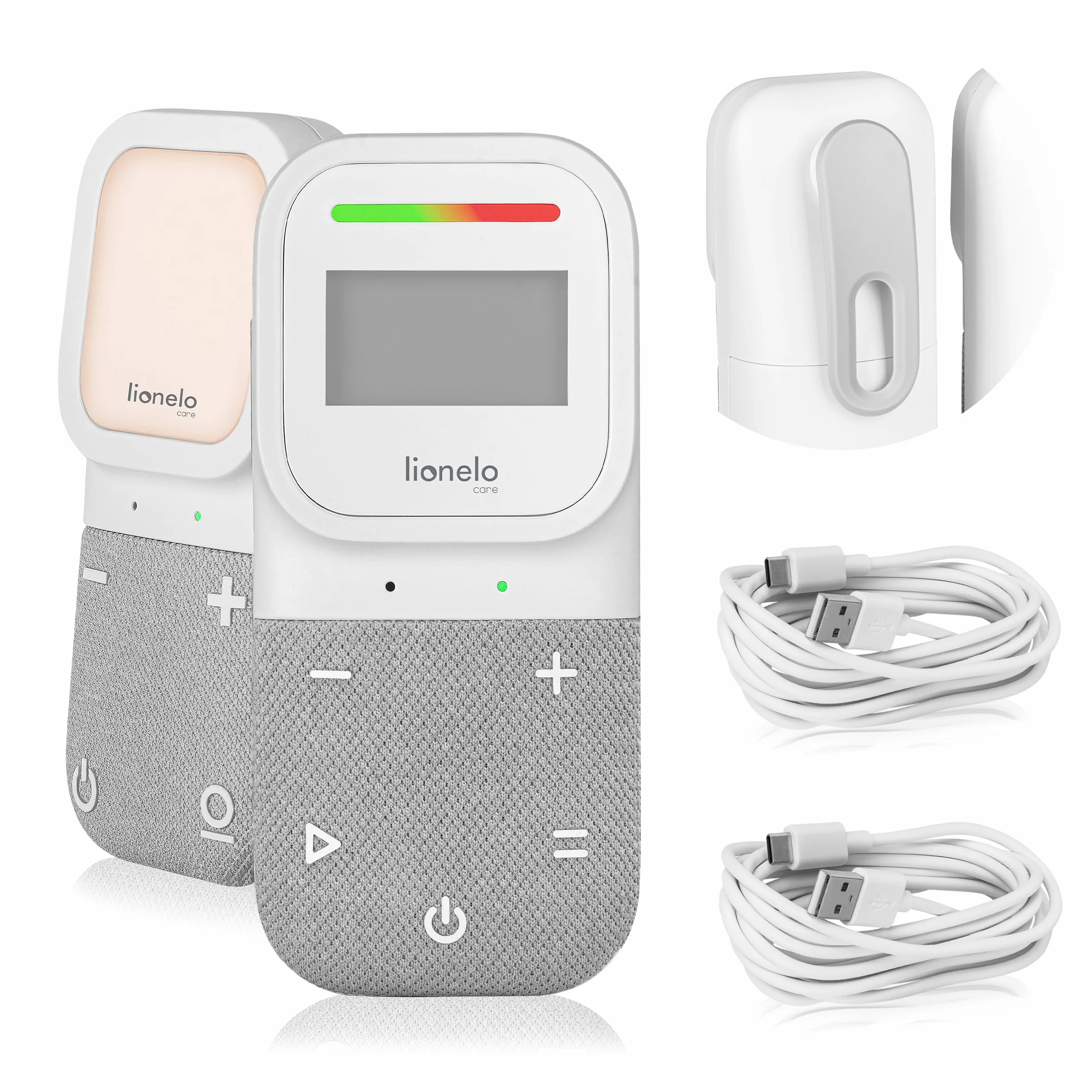 Lionelo Babyline 2.3 Baby Monitor z mikrofonem audio, światłem nocnym, zasięg 400 m, LCD, niania elektroniczna