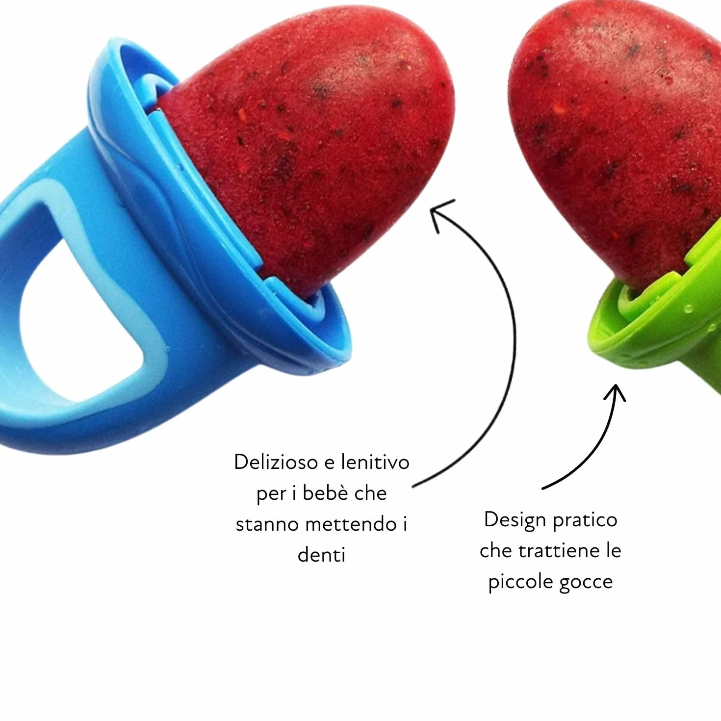 Nuby Polipropilene 4 Stampi per Ghiaccioli e Gelati Riutilizzabili per Bambini 6+ Mesi Multicolore