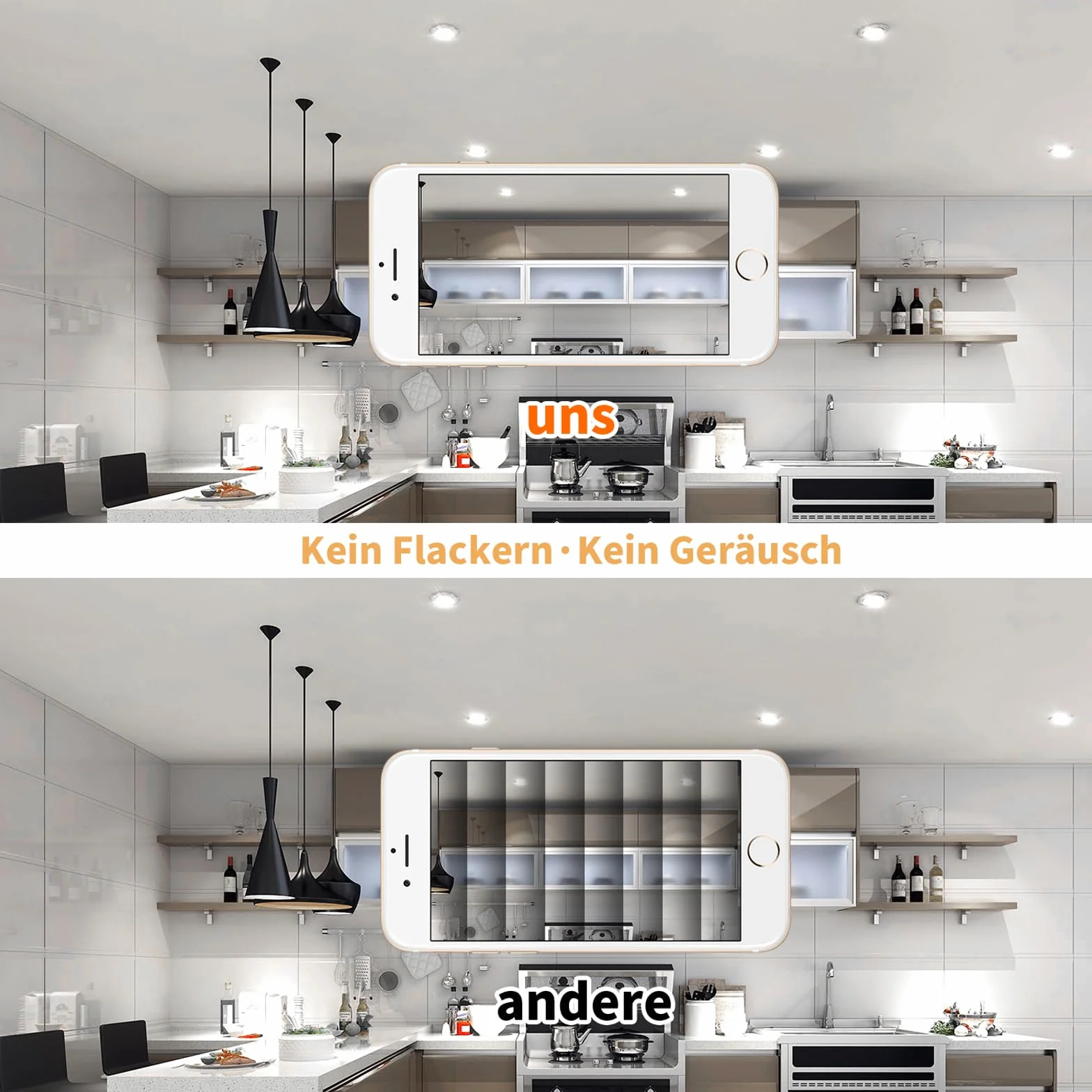 Faretti LED da Incasso per Cartongesso 5W,IP44 Luce Fredda 500LM,Foro 60-68mm per Bagno Cucina,Esterno Ultra Slim 30mm,Faretti Led Soffitto Inox 220V Set di 6