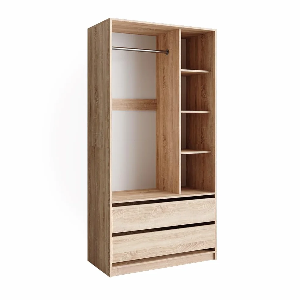 Vicco Armadio per bambini Elmo Sonoma 100 x 200 cm 2 cassetti