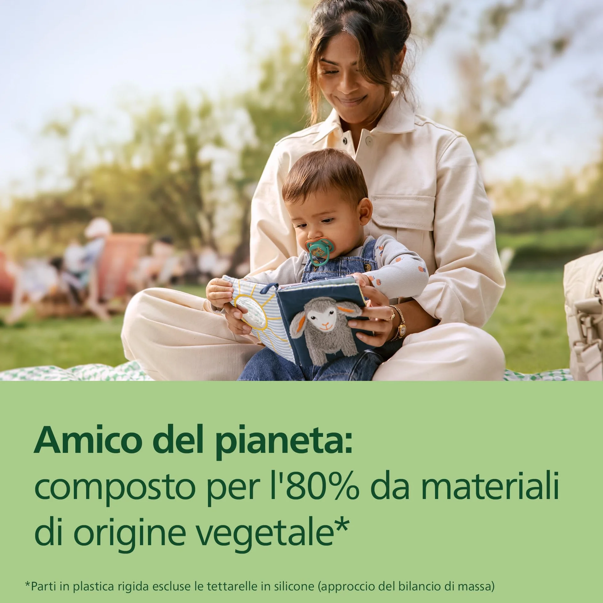 Philips Avent Ultra Air Day & Night Ciuccio ortodontico 6-18 mesi fluorescente silicone senza BPA confezione 4 SCF087/27