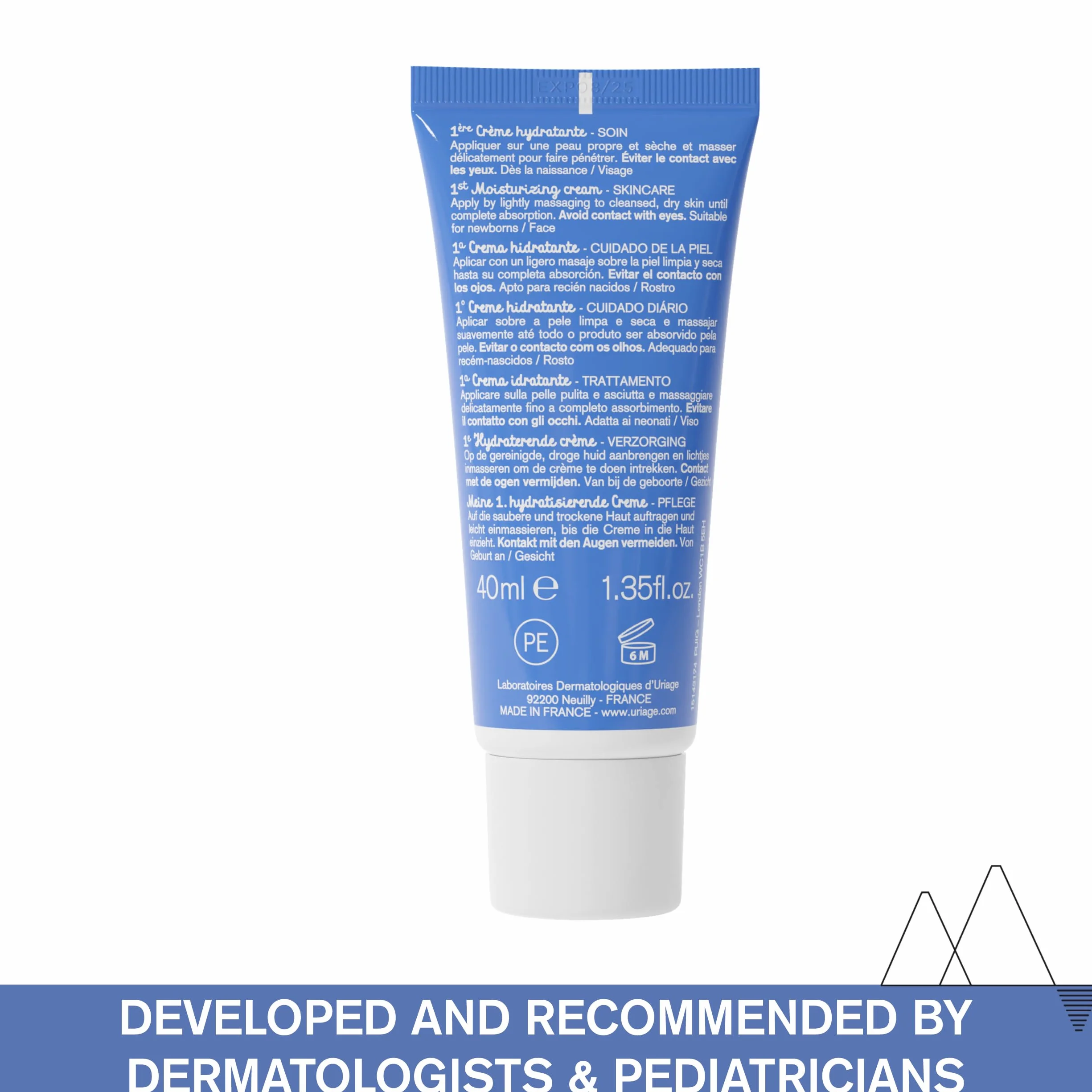 Uriage Bébé Crema Idratante Viso con Stella Alpina Bio e Burro di Karité 40ml