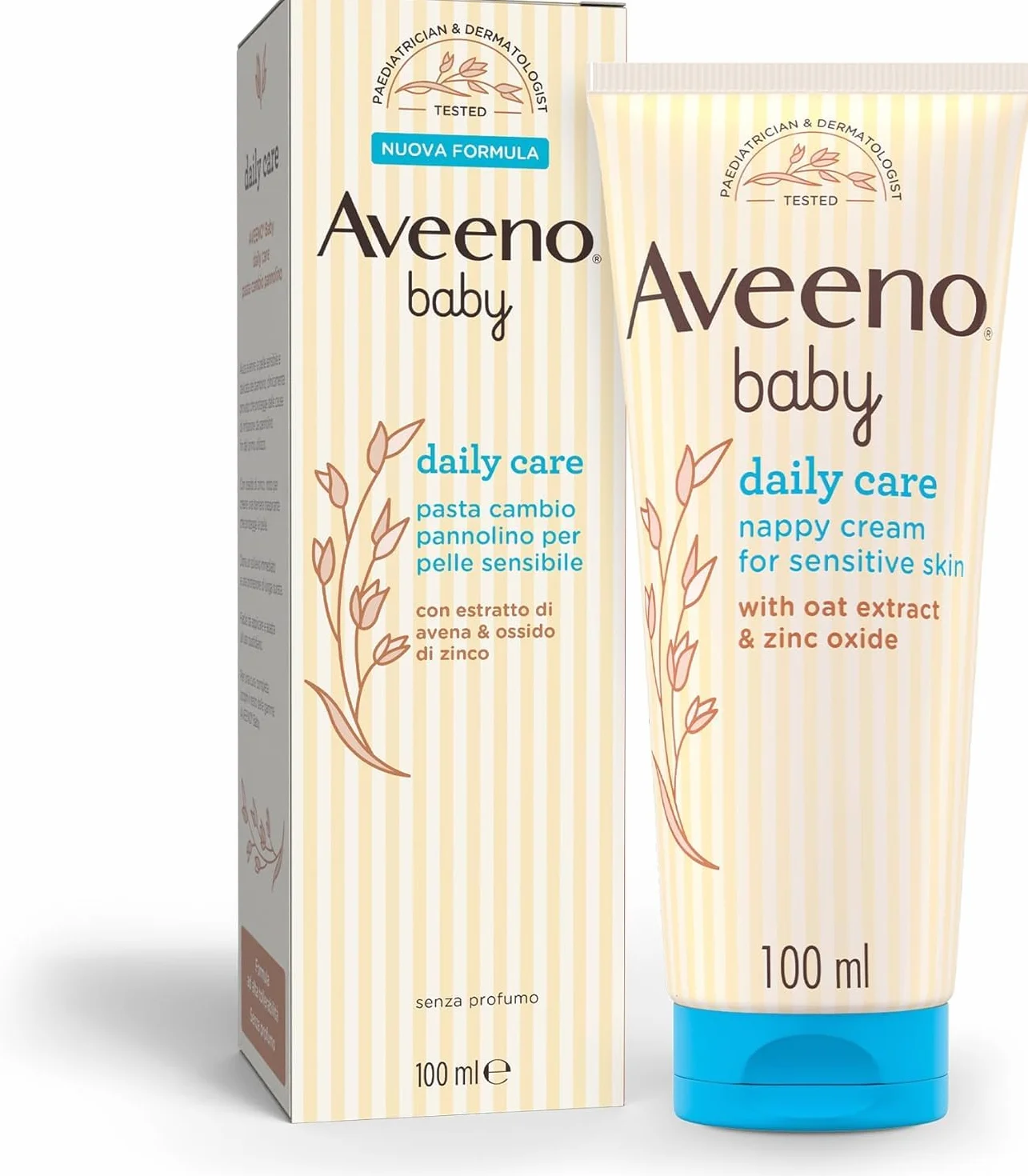 Aveeno Baby Daily Care Crema Cambio Pannolino Ossido di Zinco e Avena 100 ml
