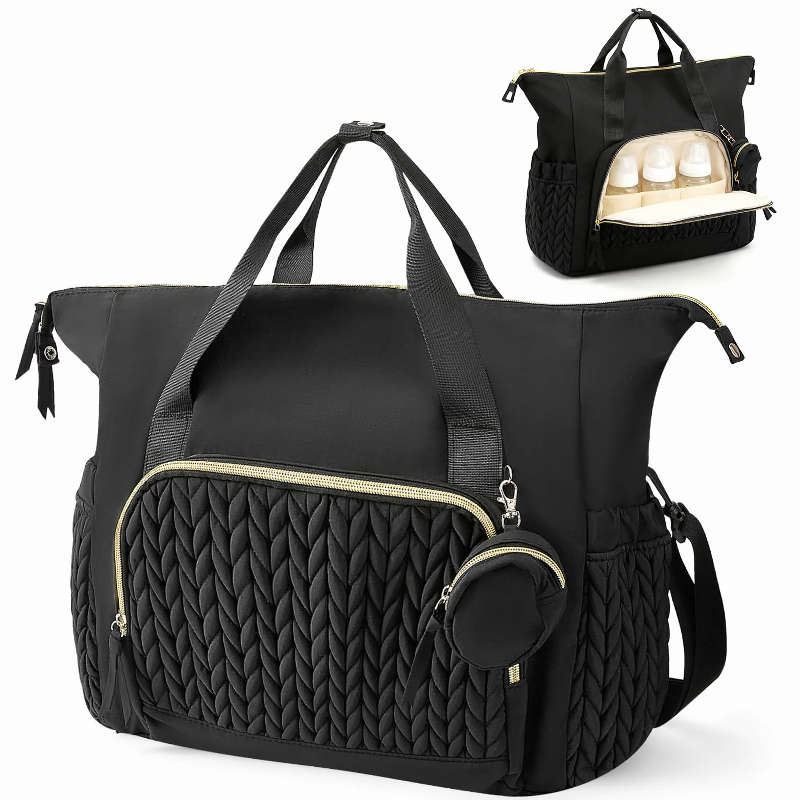Borsa da avvolgimento con tasca e supporto multifunzionale per pannolini da viaggio