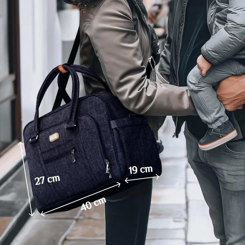 WELAVILA Borsa per pannolini convertibile con fasciatoio e tasche isolanti