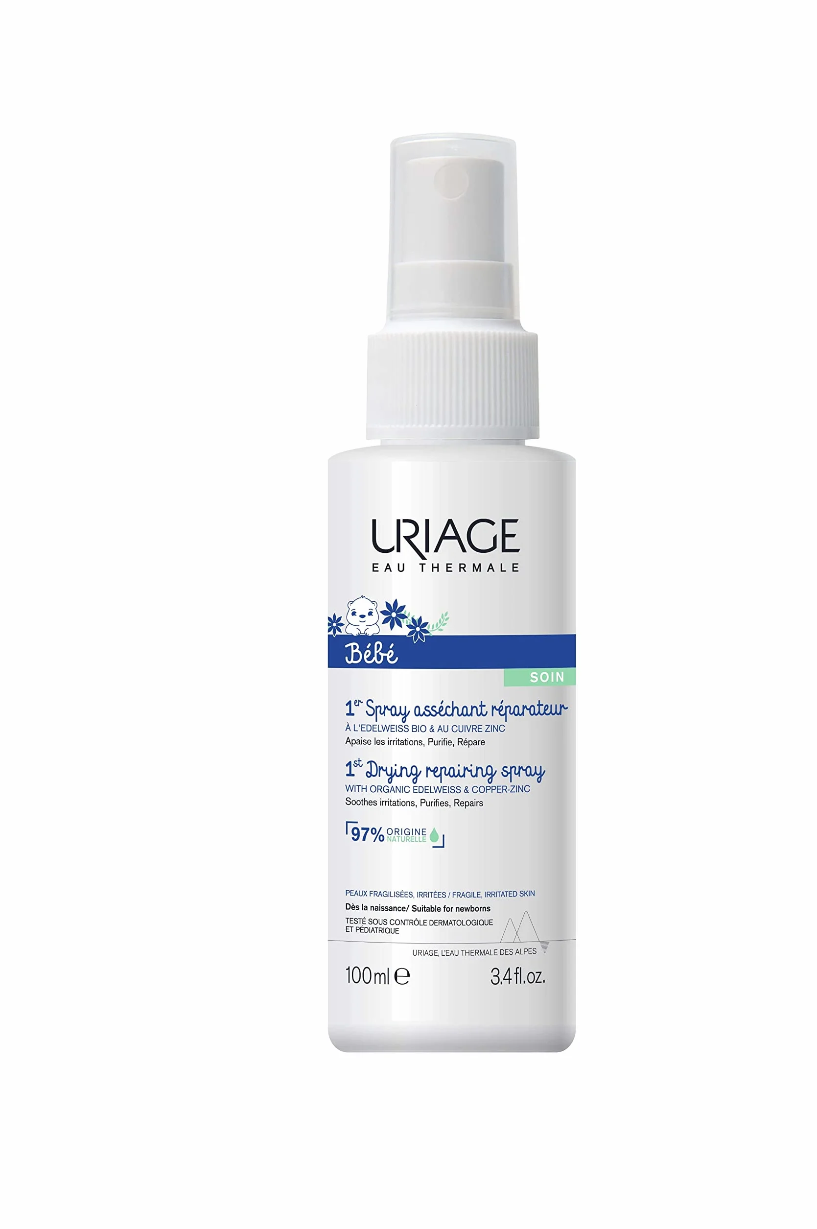 Uriage Bebe Spray riparatore per asciugatura 1