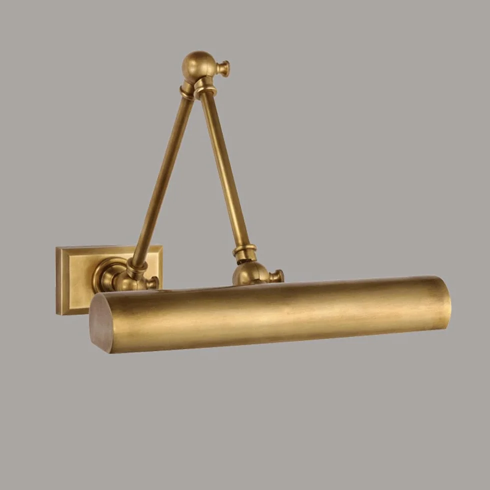 Luci da toeletta retrò Americane in Ottone/Cromo, Applique Decorativa a LED Industriale in Ottone, luci per specchi da Bagno, Applique per Sfondo Soggiorno, Lampada da toeletta.