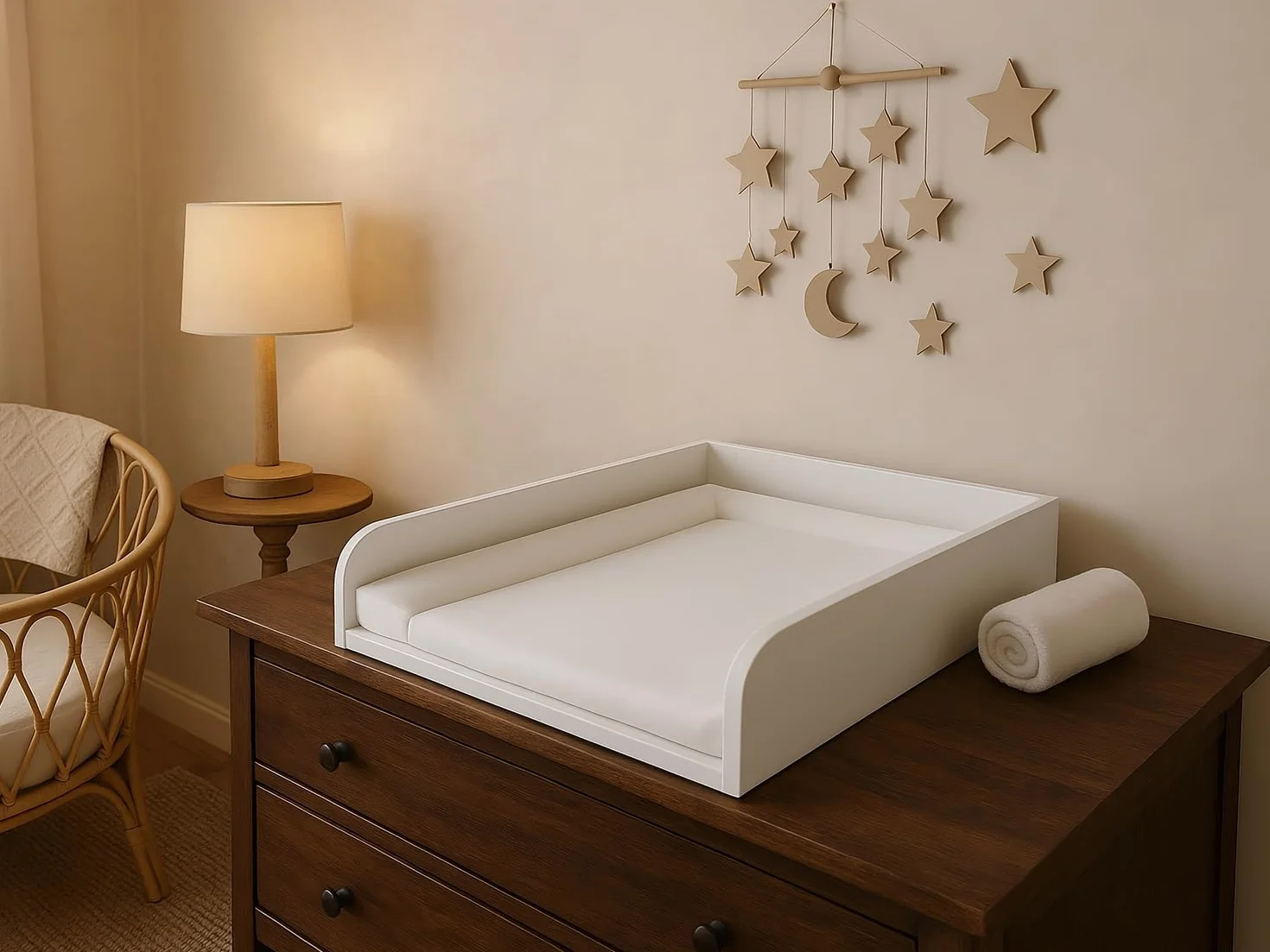 Materassino Fasciatoio Universale Bianco 72x54 cm per Comò