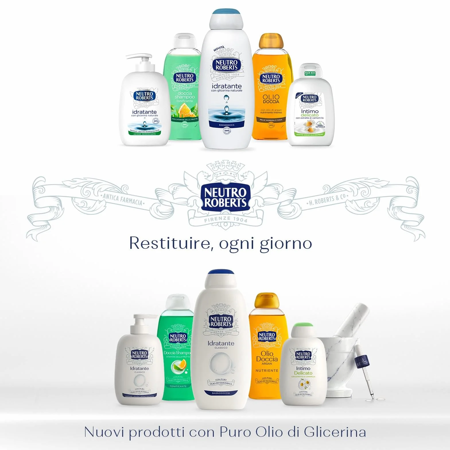 Salviette per Igiene Intimo Neutro Roberts con Camomilla, 100% Naturale, Pelli Sensibili, 6 Pezzi x 12 Salviettine
