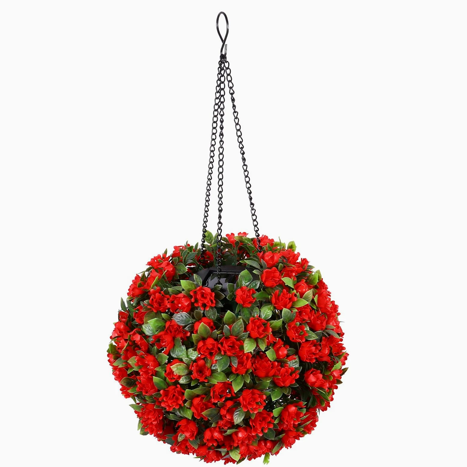 Lampada Solare Decorativa a Fiore da Esterno, 1w, Rosso | Plastico, 1.2v, Giardino e Cortile, Effetto Decorativo, Sospensione Originale