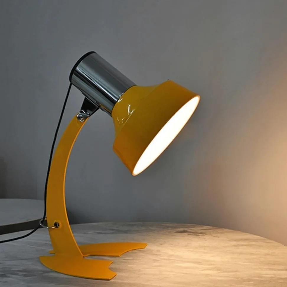 Lampada da tavolo a di pesce, luce notturna da lettura for studio | Design a di pesce, alimentazione USB, metallo, regolabile, luce da lettura da studio(White)