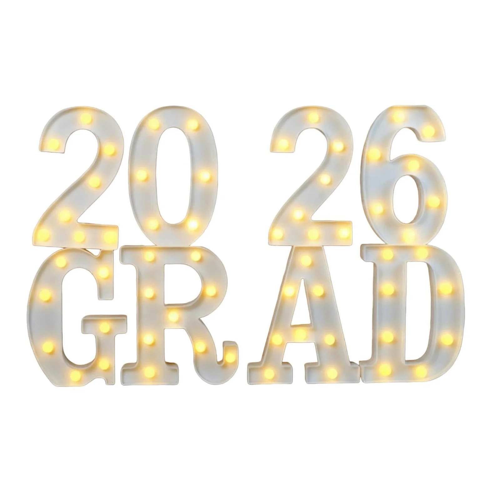 Decorazioni per Graduazione 2026 Insegna luminosa a batteria | Decorazioni Laurea LED da Interno per Interni/Esterni, Camera da , Tavolo