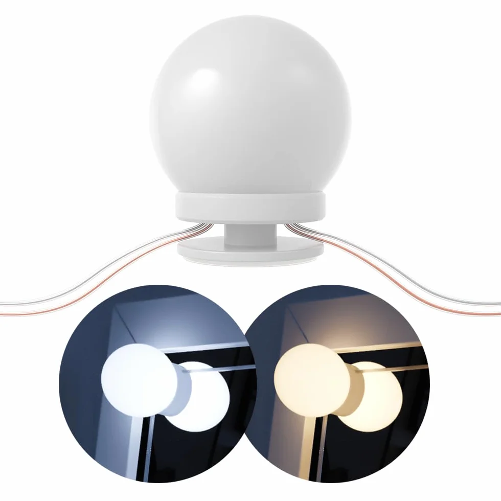 Vicco Illuminazione della toeletta, Bianco, 400 cm