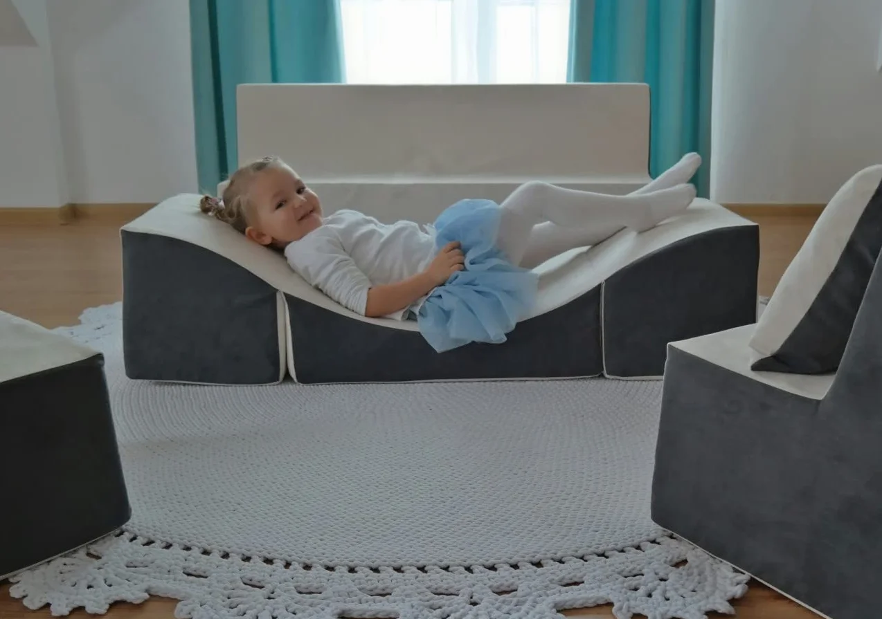 Velinda Set Completo Mobili Bambino Poltroncina Divanetto Poltrona Relax Verde