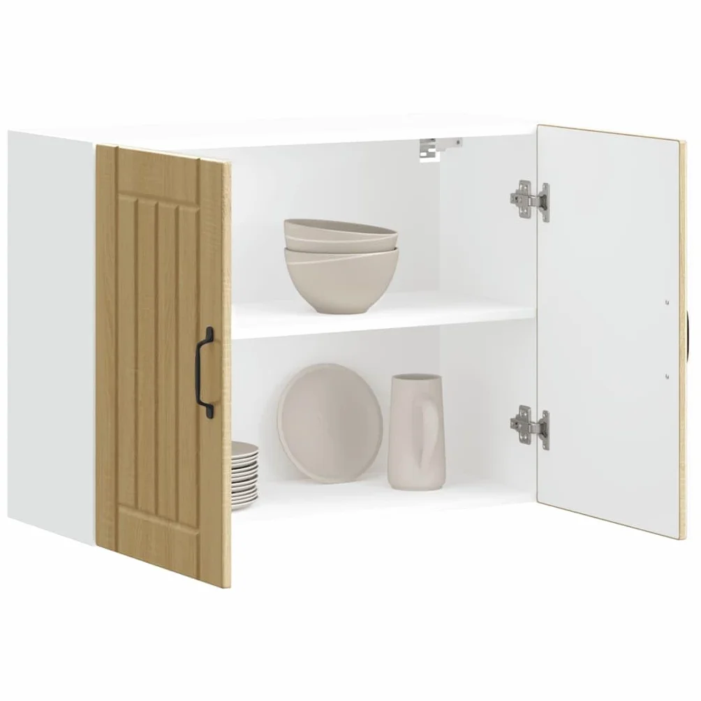 vidaXL Pensile da Cucina Lucca Rovere Sonoma Legno Multistrato