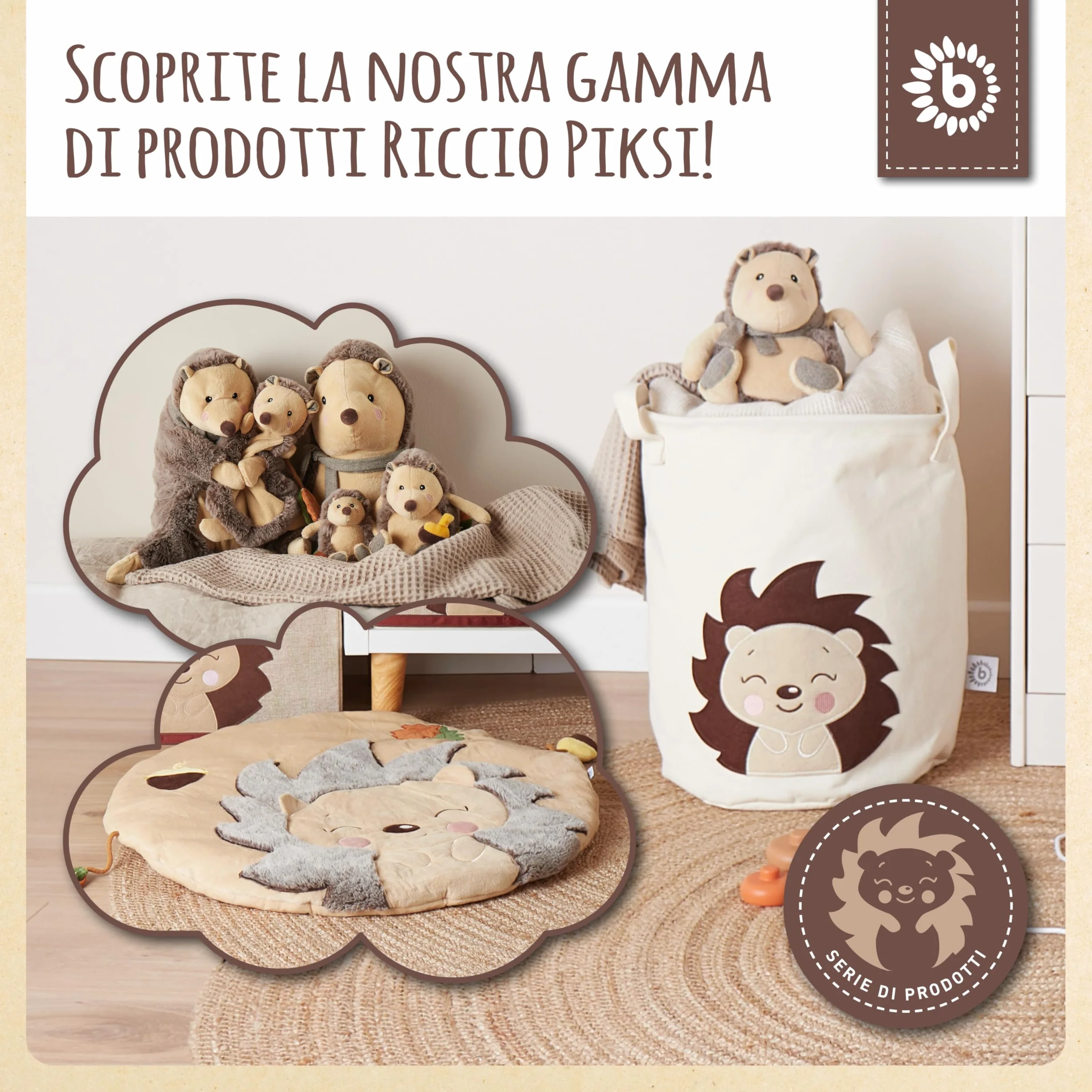BIECO Scatola portaoggetti pieghevole 65 l 36 x 36 x 51 cm con coperchio